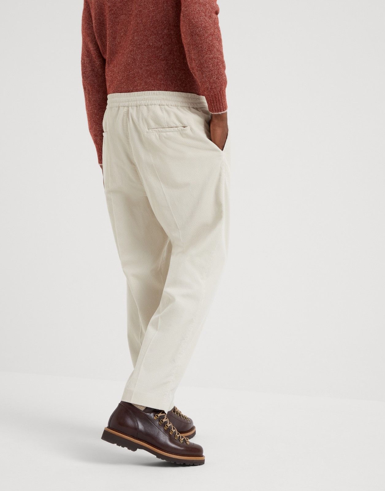 Brunello Cucinelli o1la1rc1a0925 Pants in Ivory Size US 32 / EU 48 - 3 Thumbnail