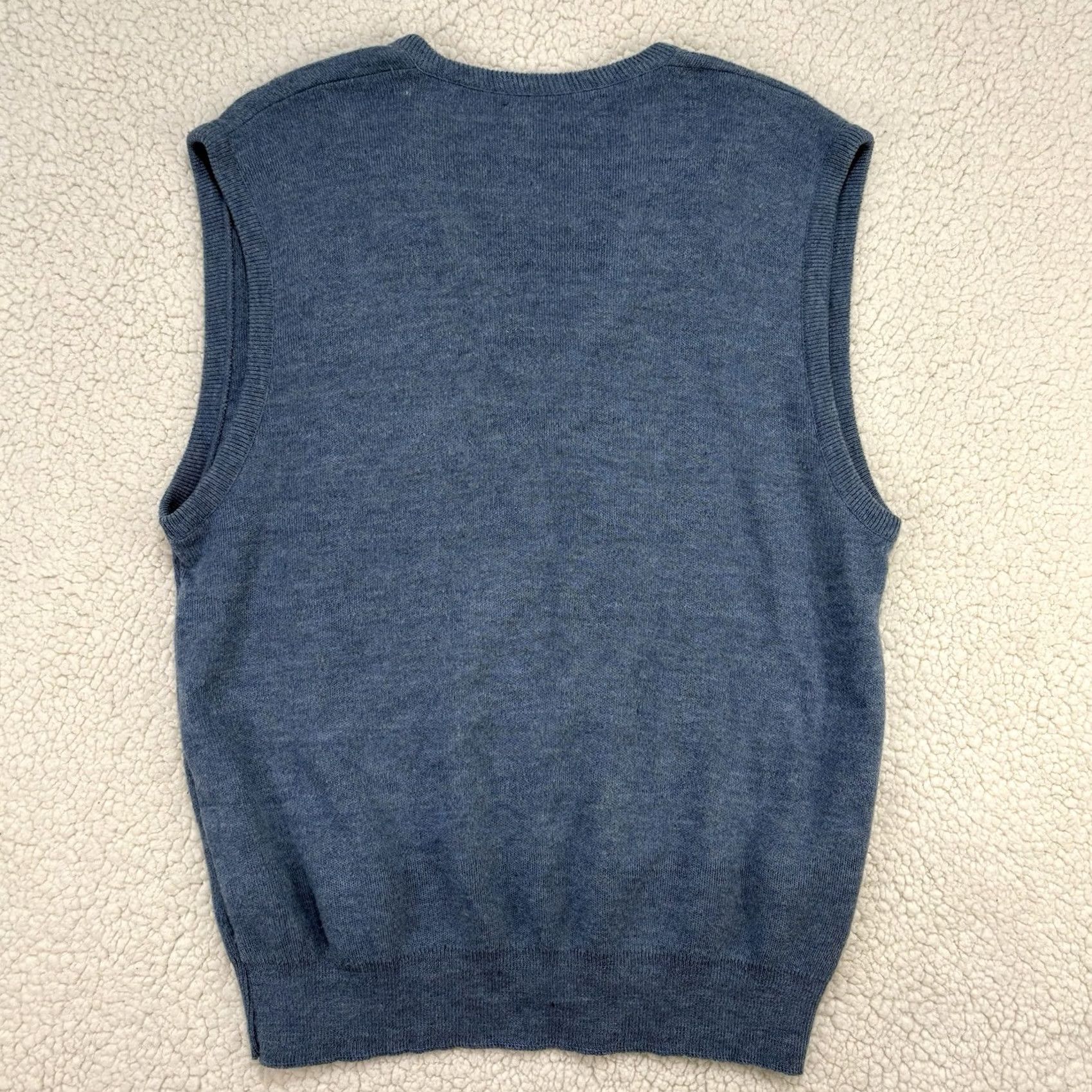 Vintage VINTAGE Puritan XL Blue Knit Sweater Vest Mens 80s 90s USA V-Neck Sleeveless Size US XL / EU 56 / 4 - 4 Thumbnail