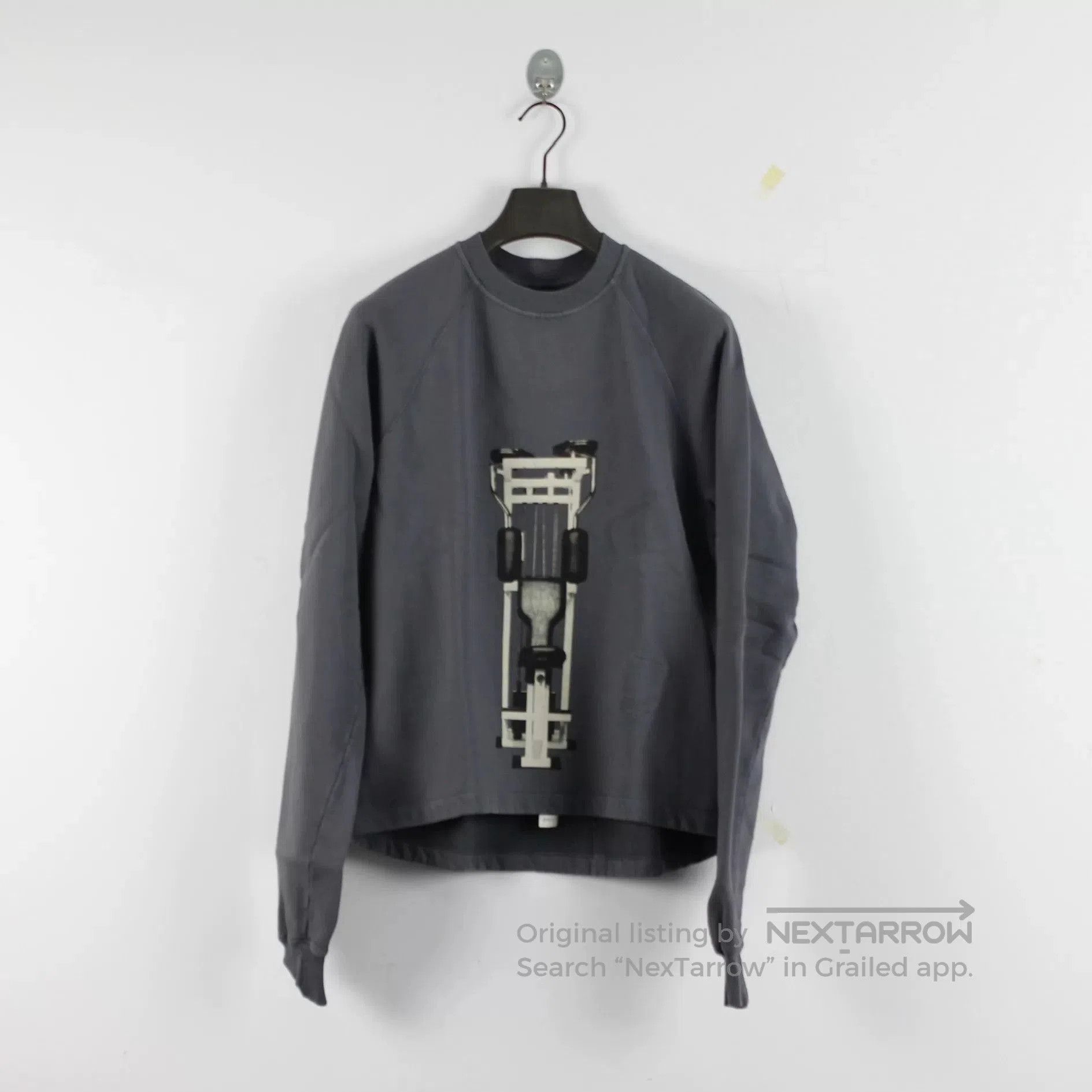 Rick Owens rick owens butterfly print sweatshirt in gray. Size US M / EU 48-50 / 2 - 1 Thumbnail