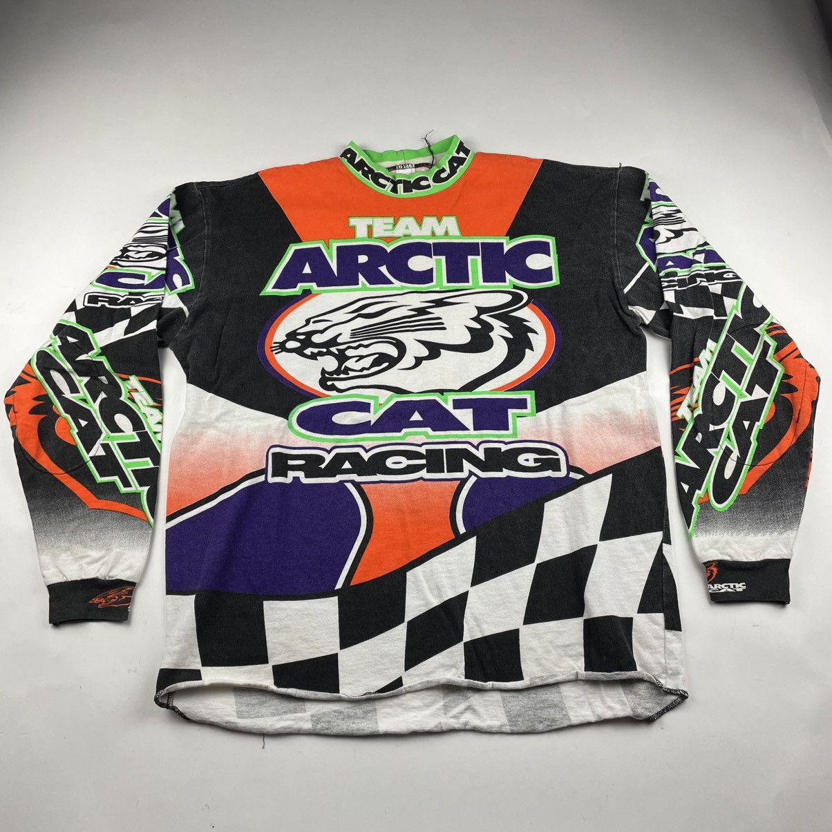 Vintage 90’s Team Arctic Cat Racing AOP Longsleeve Jersey