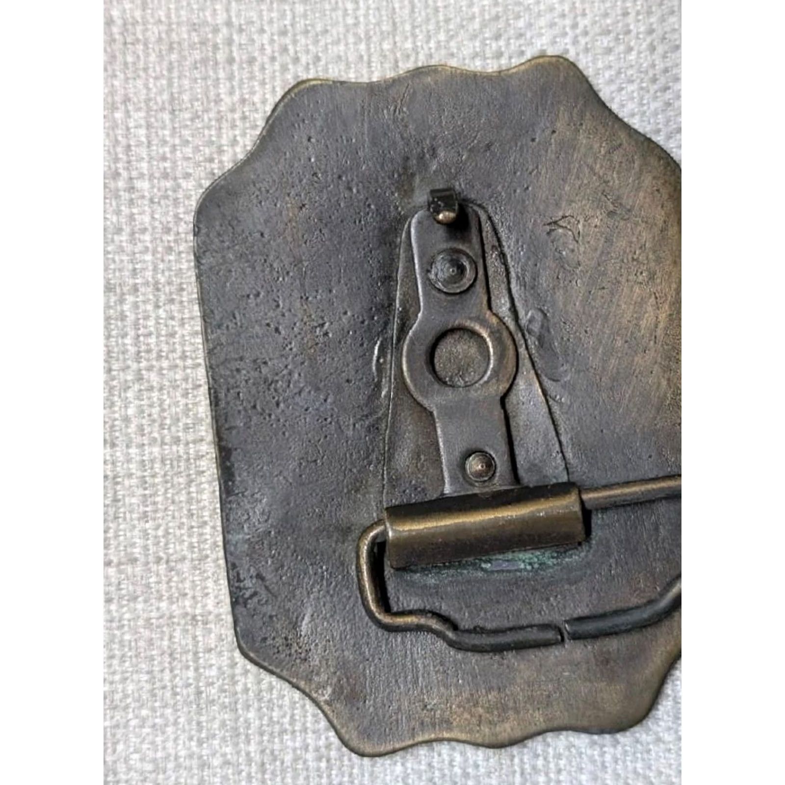Harley Davidson VINTAGE HARLEY DAVIDSON belt buckle BRASS 1970s biker motorcycles western Mens Size ONE SIZE - 4 Thumbnail
