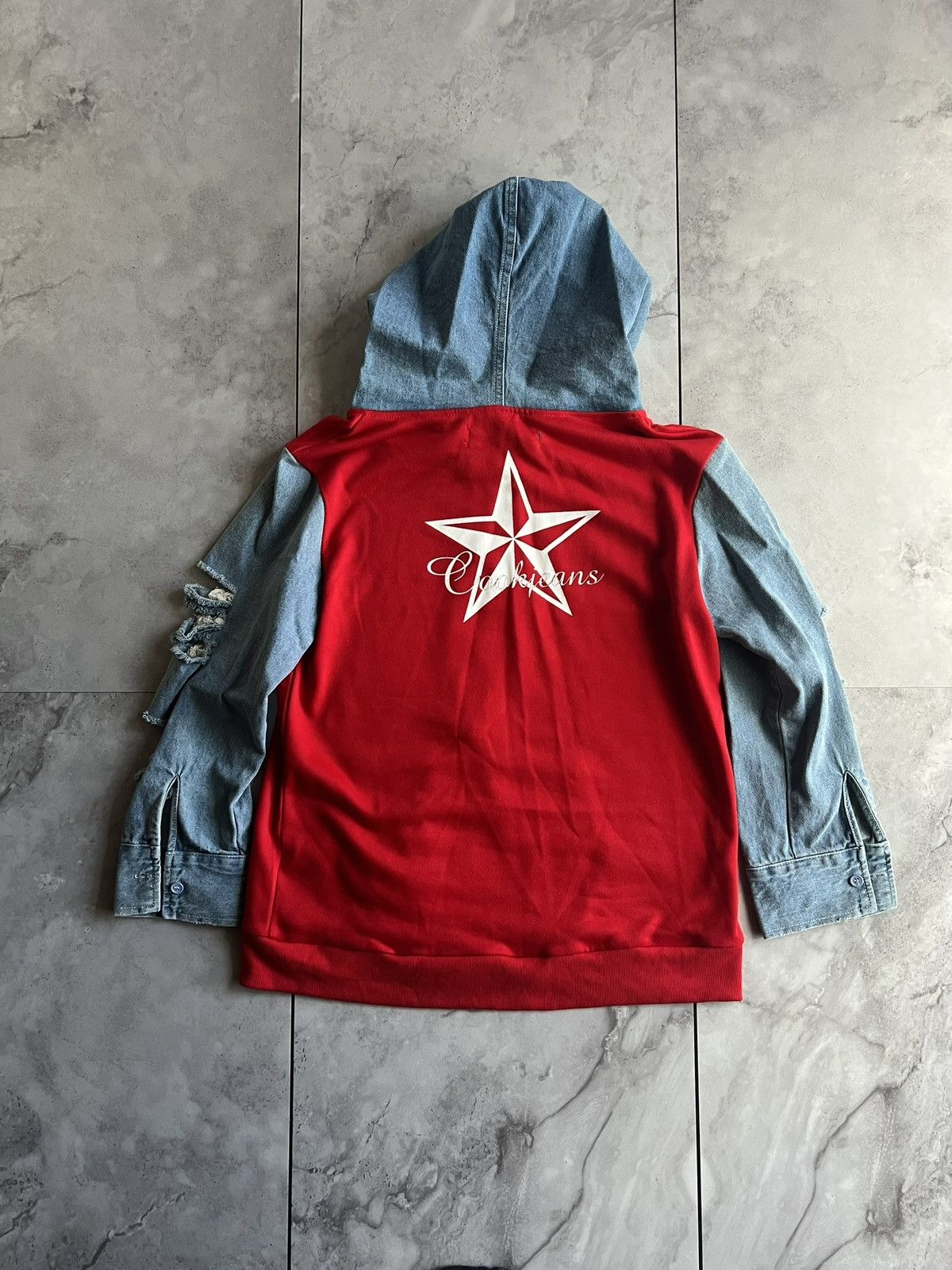 Cook Jeans Vintage Japanese Denim Hybrid Distressed Jacket Size US M / EU 48-50 / 2 - 3 Thumbnail