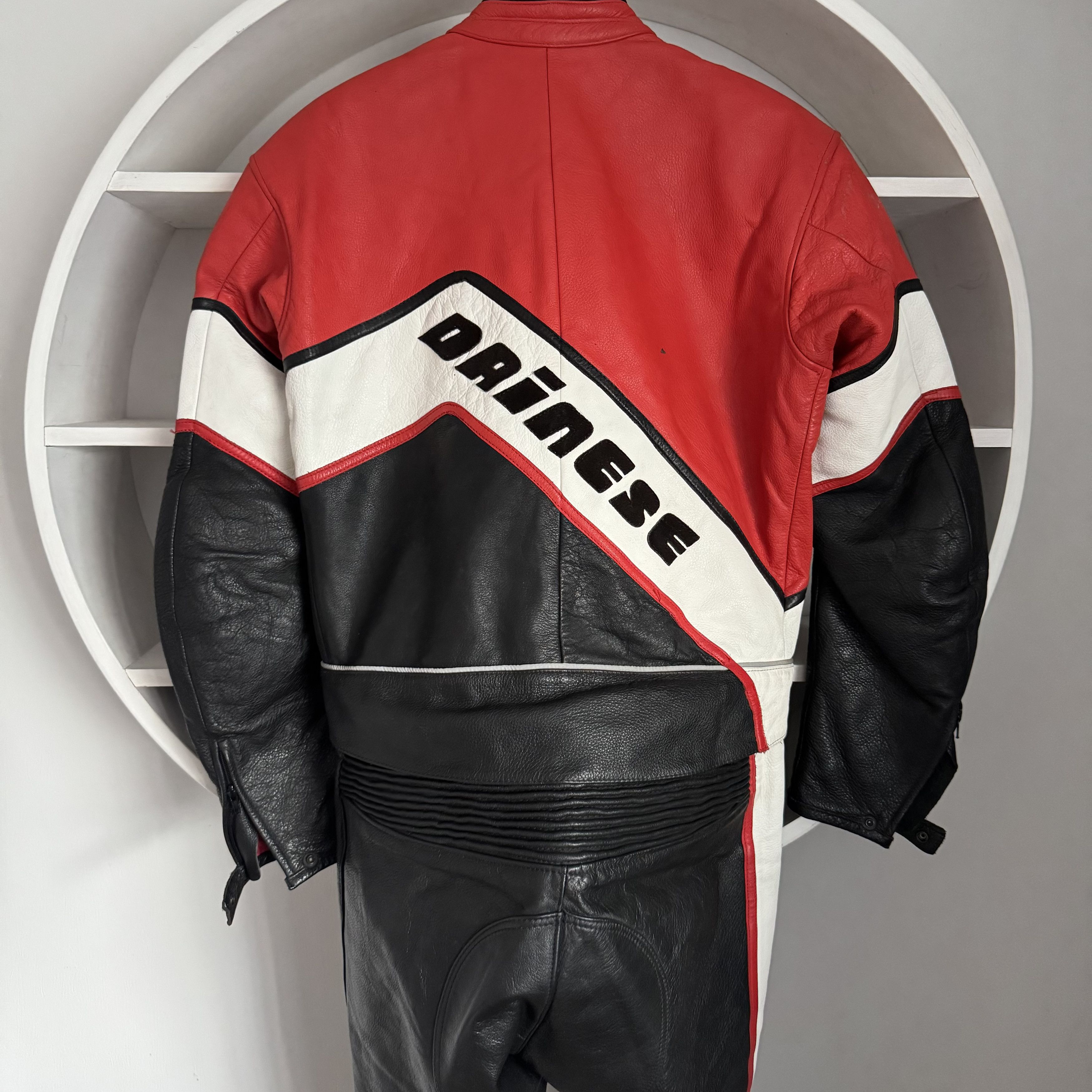 Dainese Vintage DAINESE Moto Suit – Jacket + Pants – Leather Logo Size 46R - 6 Thumbnail