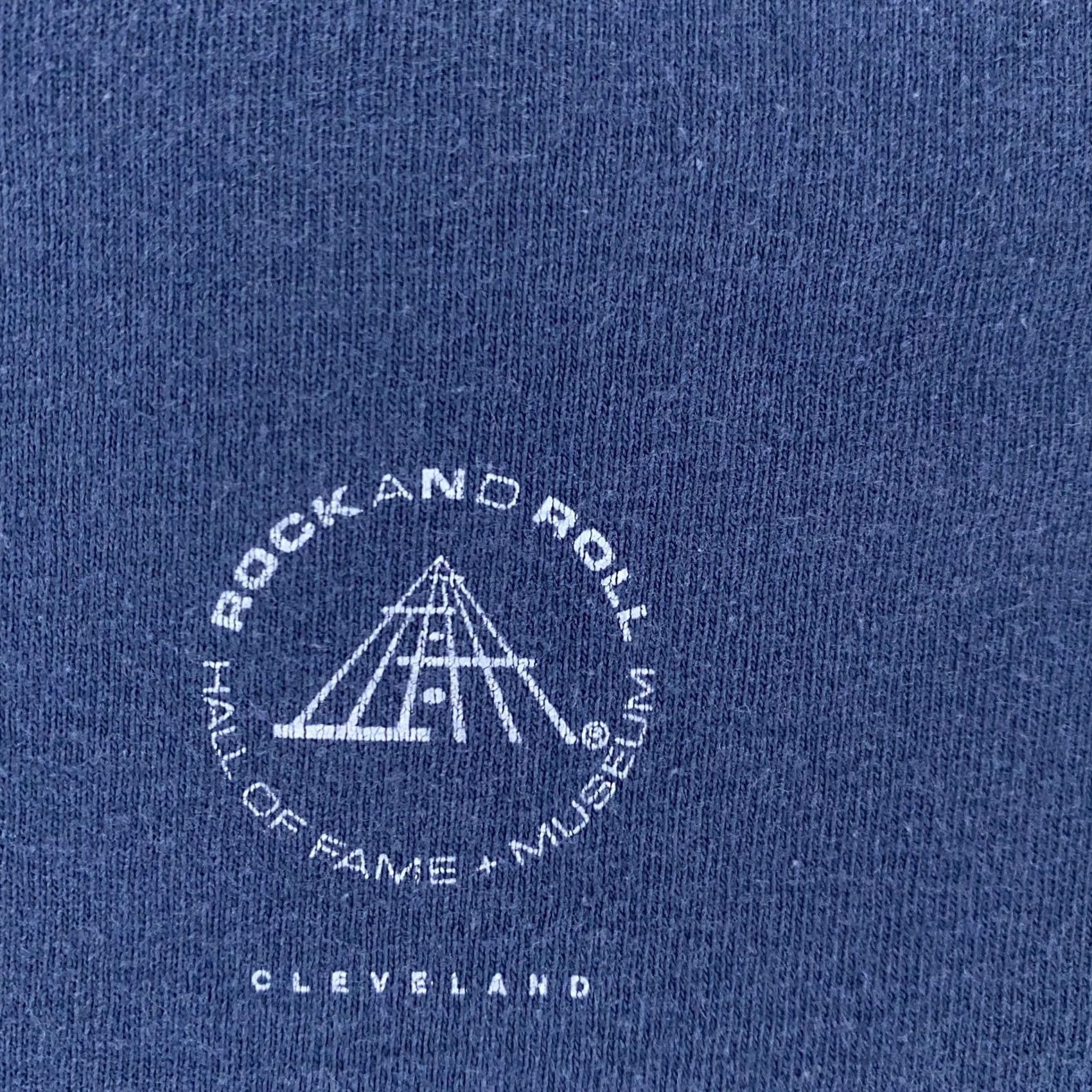 Gildan VINTAGE Rock and Roll Hall of Fame T-Shirt XL Blue Men Short Sleeve Graphic Print Crew Neck 90s Concert Size US XL / EU 56 / 4 - 6 Thumbnail