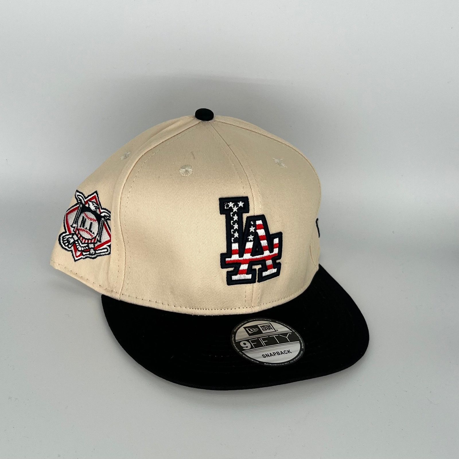 New Era Khaki Black Los Angeles Dodgers N.L. Side Patch New Era MLB Size ONE SIZE - 1 Thumbnail