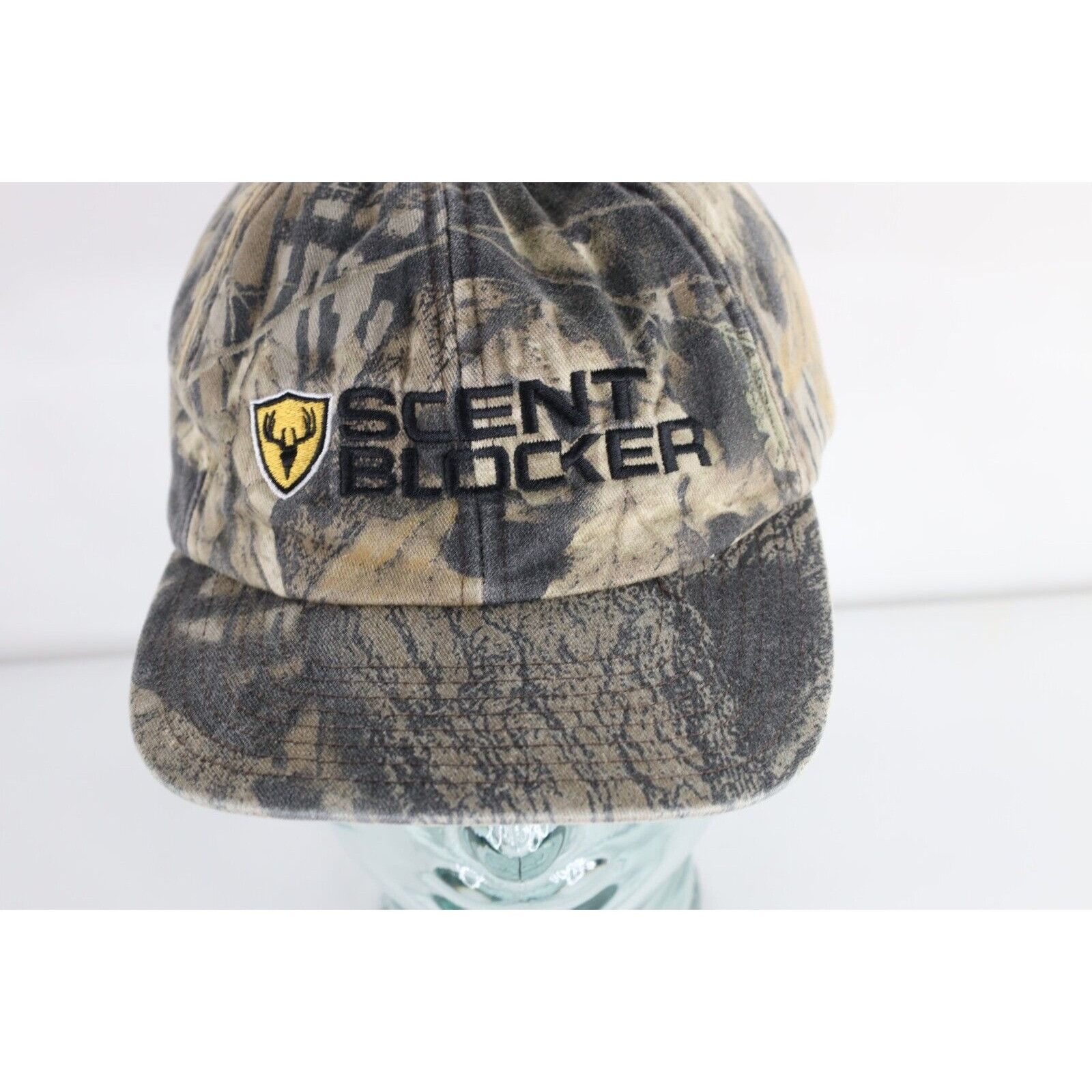 Vintage Vintage 90s Mossy Oak Camouflage Scent Blocker Quilted Hat Size ONE SIZE - 2 Thumbnail