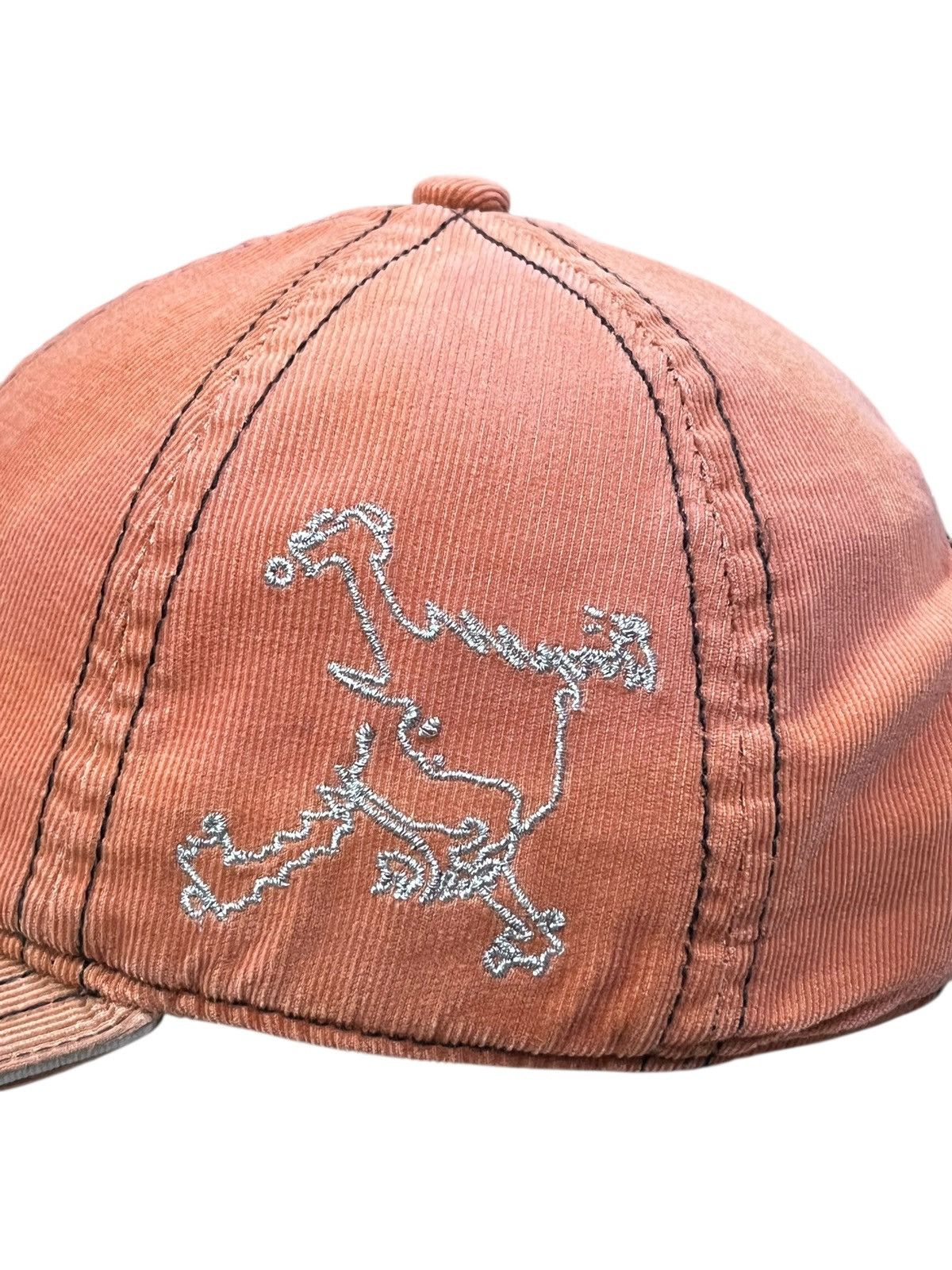 Oakley Vintage Y2K Oakley Skull Corduroy Cap Salmon Pink Size ONE SIZE - 3 Thumbnail