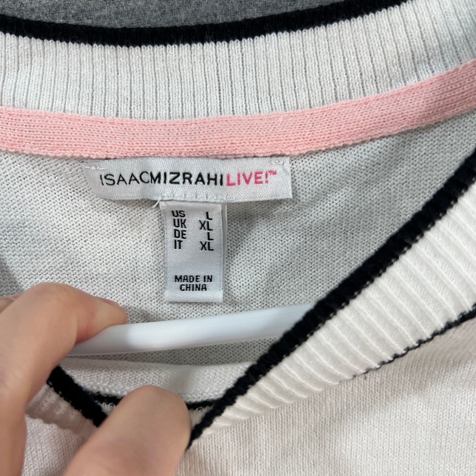 Other Isaac Mizrahi Live! Sleeveless Sweater with Tipped Size L / US 10 / IT 46 - 3 Thumbnail
