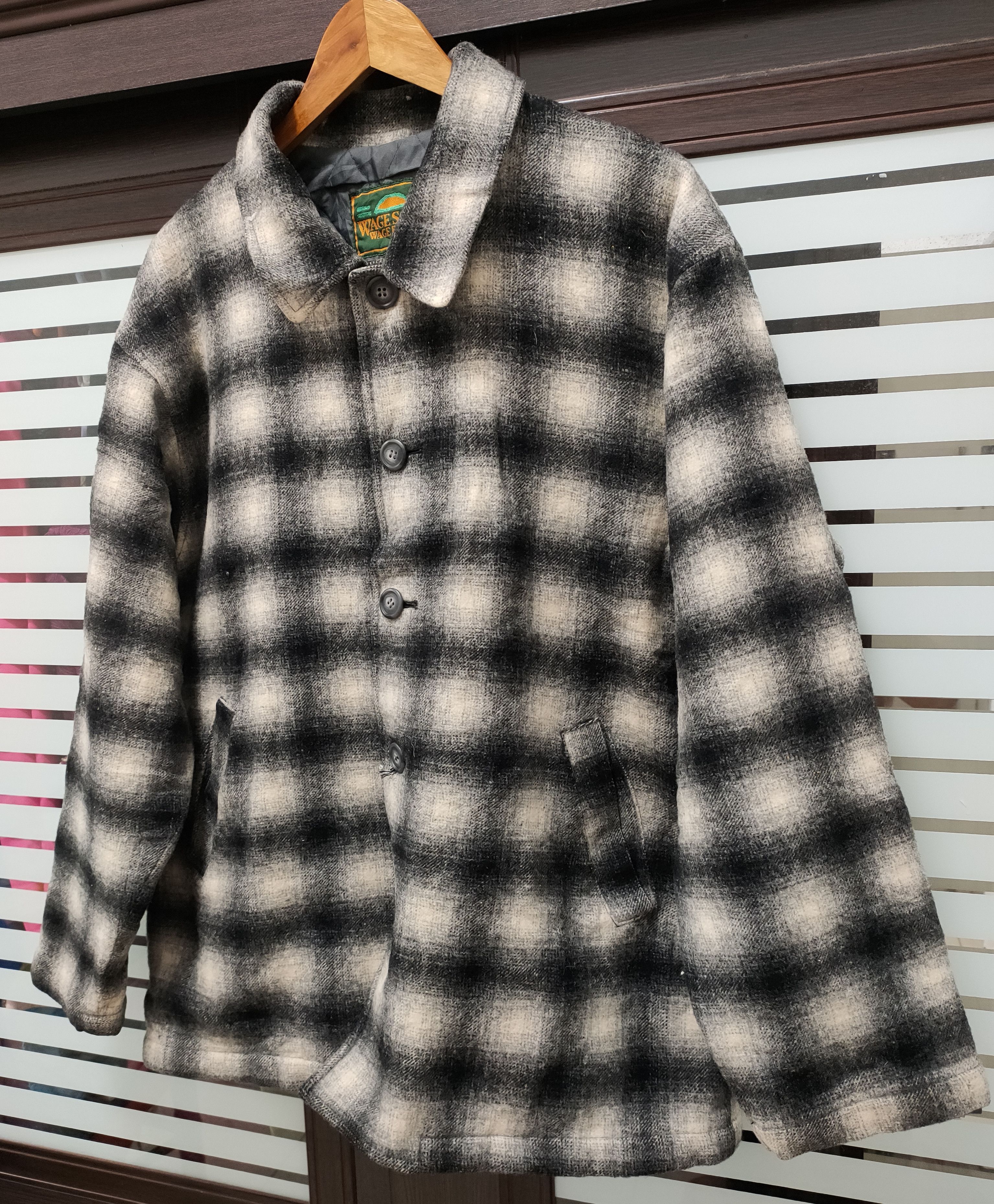 Vintage 💥Plaid Wage Scale Wage Earner Wool Flannel 💥 Size US L / EU 52-54 / 3 - 3 Thumbnail