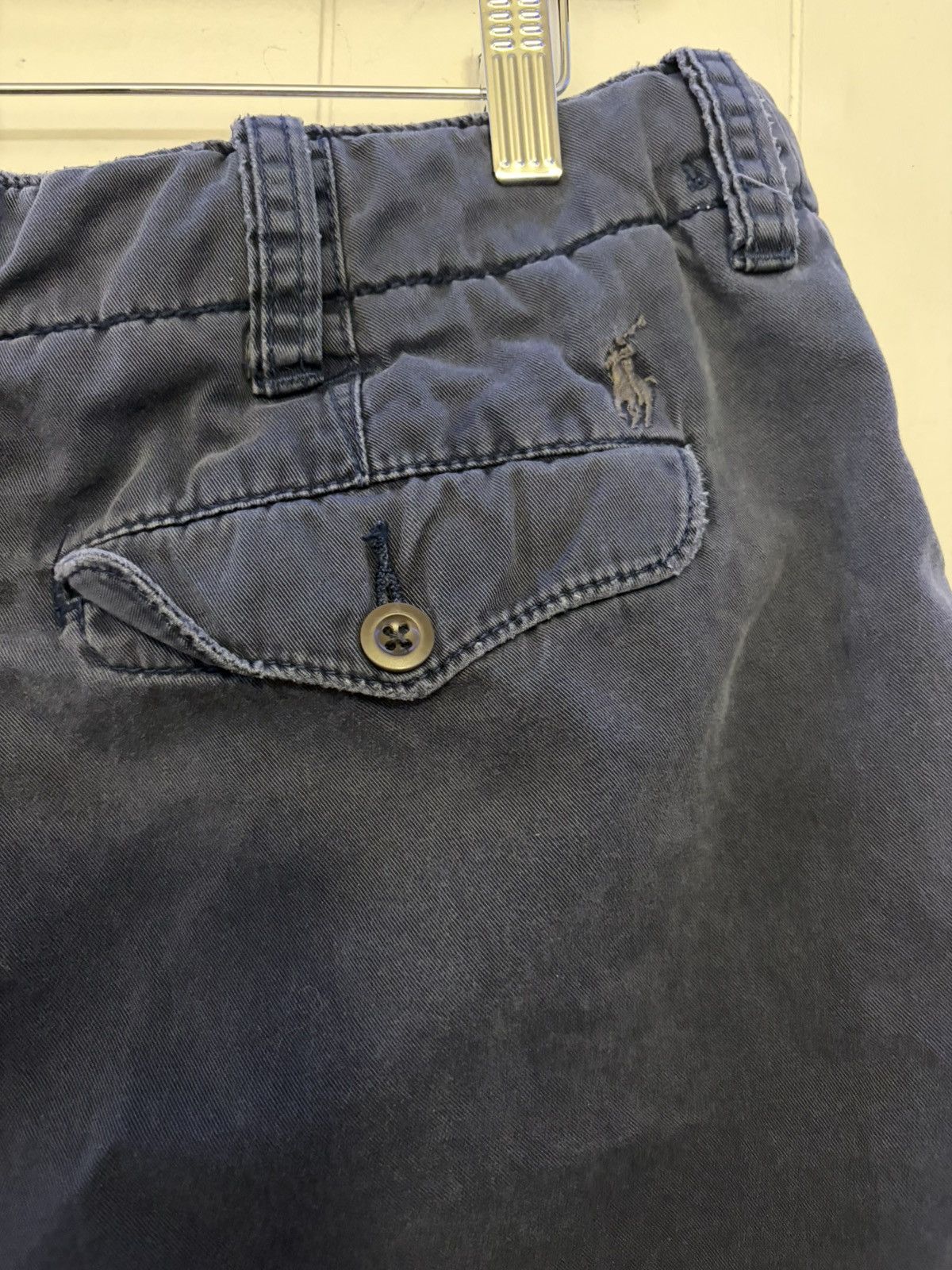 Polo Ralph Lauren Vintage Y2k Polo Ralph Lauren navy blue adjustable shorts Size US 35 - 4 Thumbnail