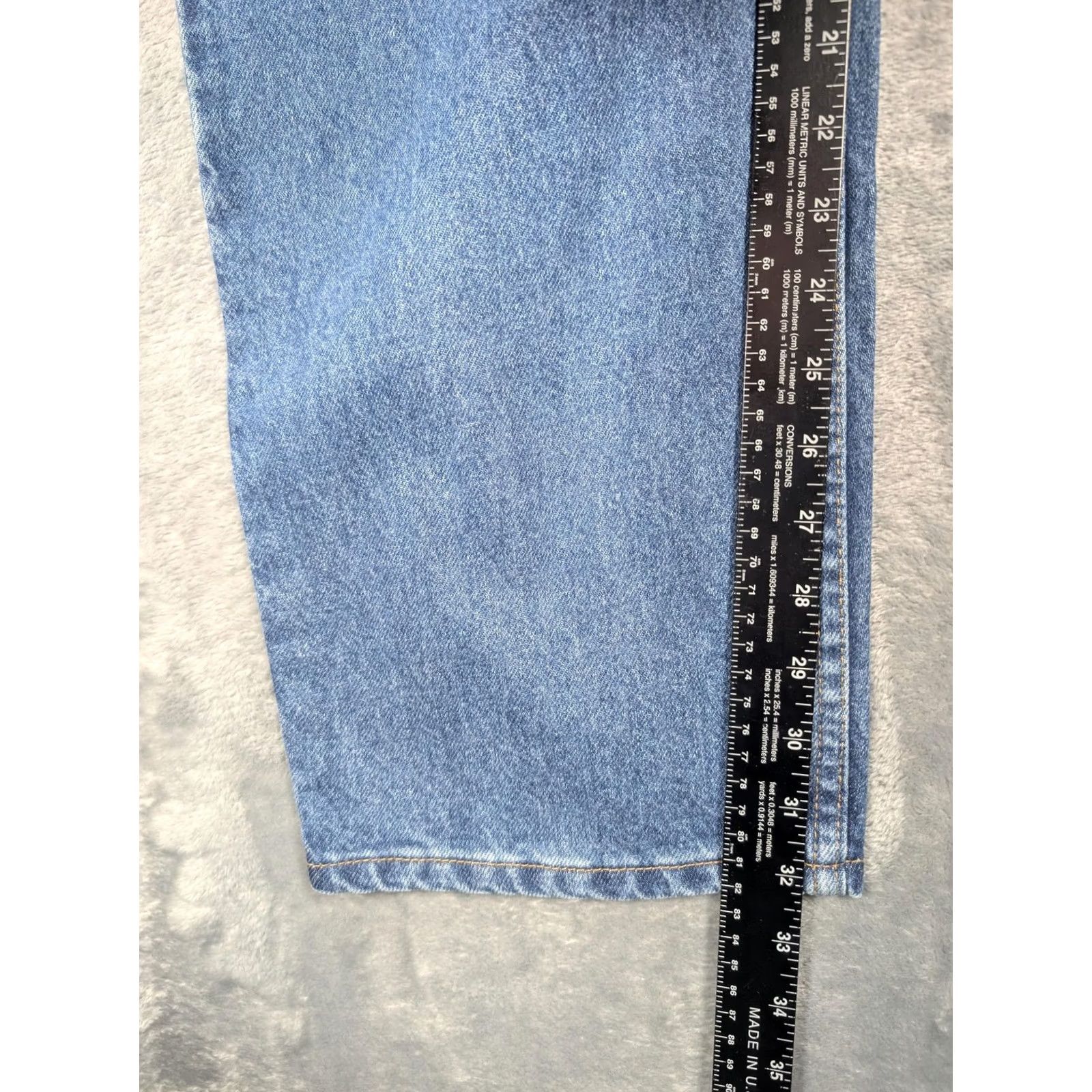 Levi's VTG Levi's Relaxed Straight Leg Jeans Mens 36x32 Blue 100% Cotton Denim Medium Size US 36 / EU 52 - 4 Thumbnail
