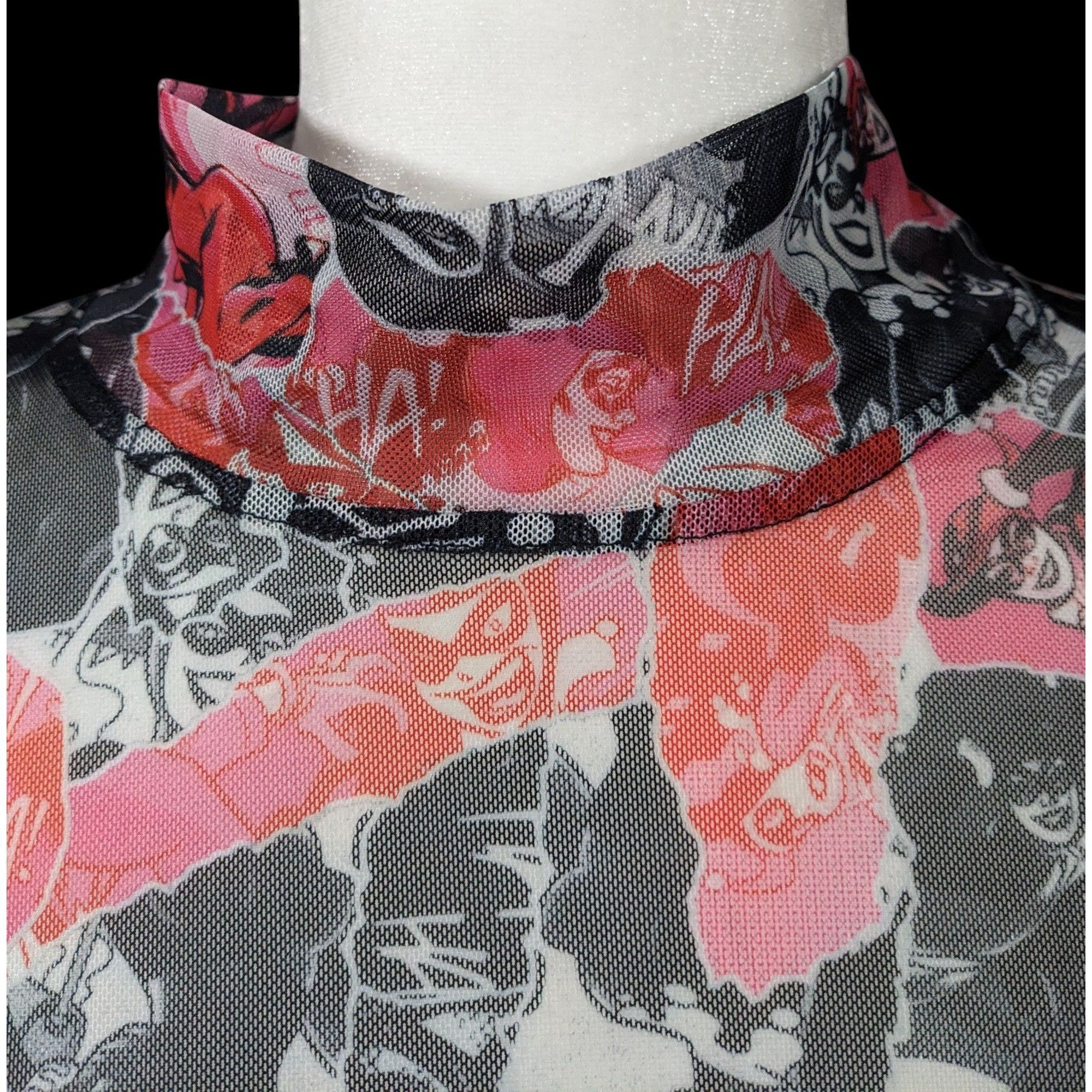 Other Harley Quinn x Smak Parlour Semi Sheer Crop Top Size 1X Size XL / US 12-14 / IT 48-50 - 6 Thumbnail