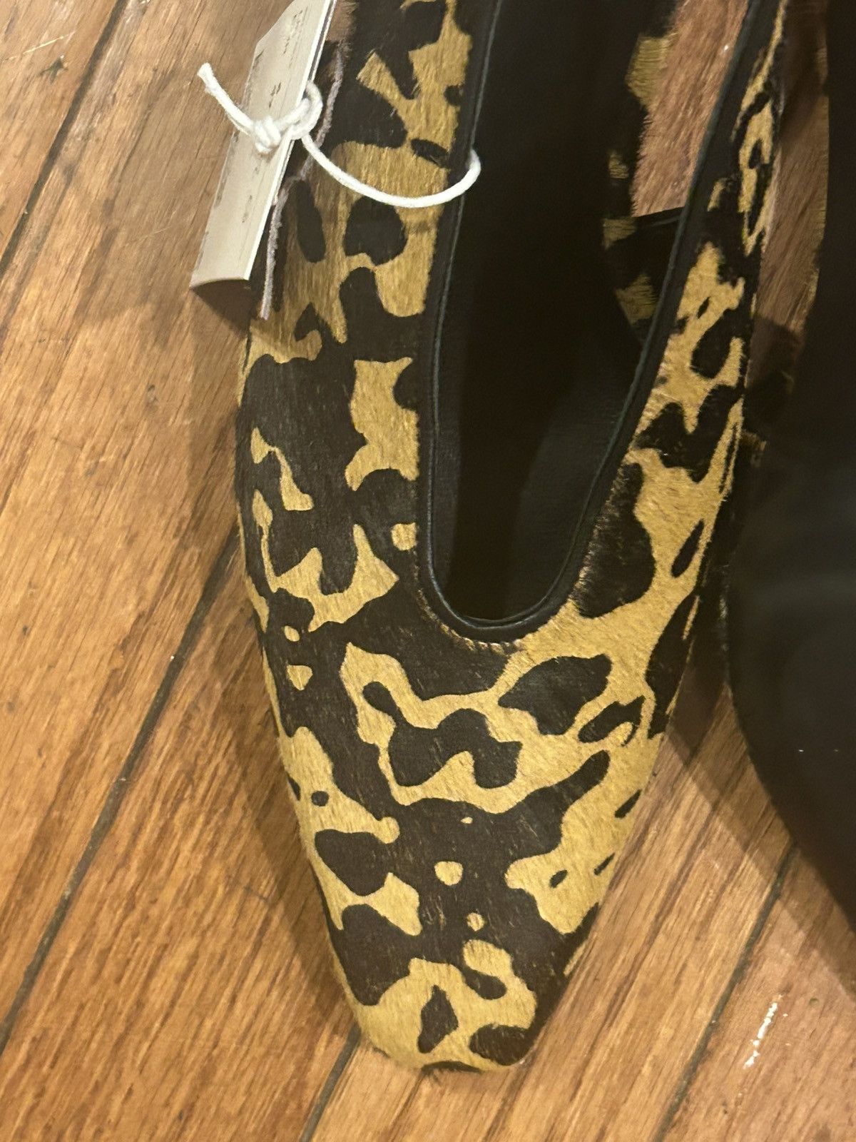 H&M H&M leather sling back animal print heels Size US 6 / IT 36 - 4 Thumbnail