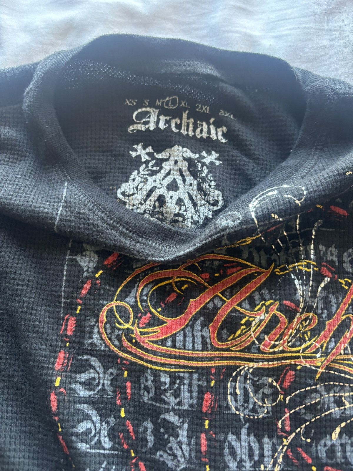 Affliction Cyber y2k Shirt Size US L / EU 52-54 / 3 - 3 Thumbnail