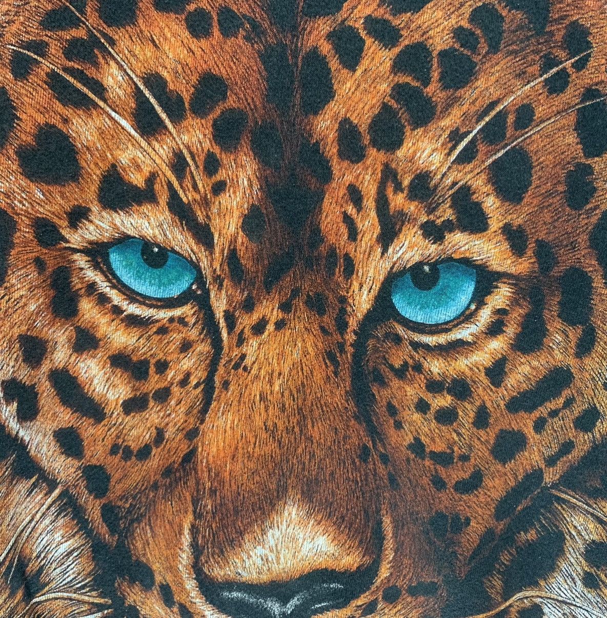 Vintage Vintage 90s Fruit of the loom Over Print Leopard Sweatshirt Size US L / EU 52-54 / 3 - 6 Thumbnail