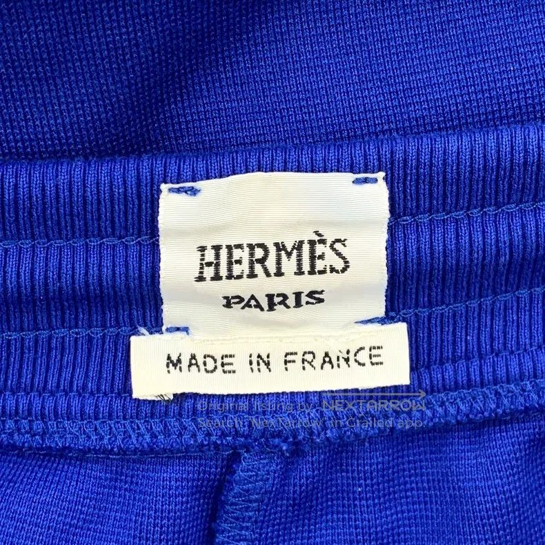 Hermes Hermes Dark blue cotton drawstring casual shorts Size 25" / US 0 / IT 36 - 5 Thumbnail