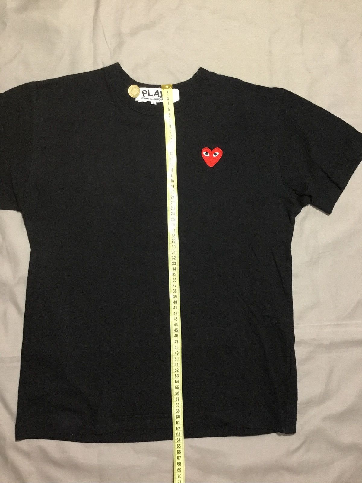 Other Comme des Garçons Play T-Shirt with Red Heart Logo Size US L / EU 52-54 / 3 - 4 Thumbnail