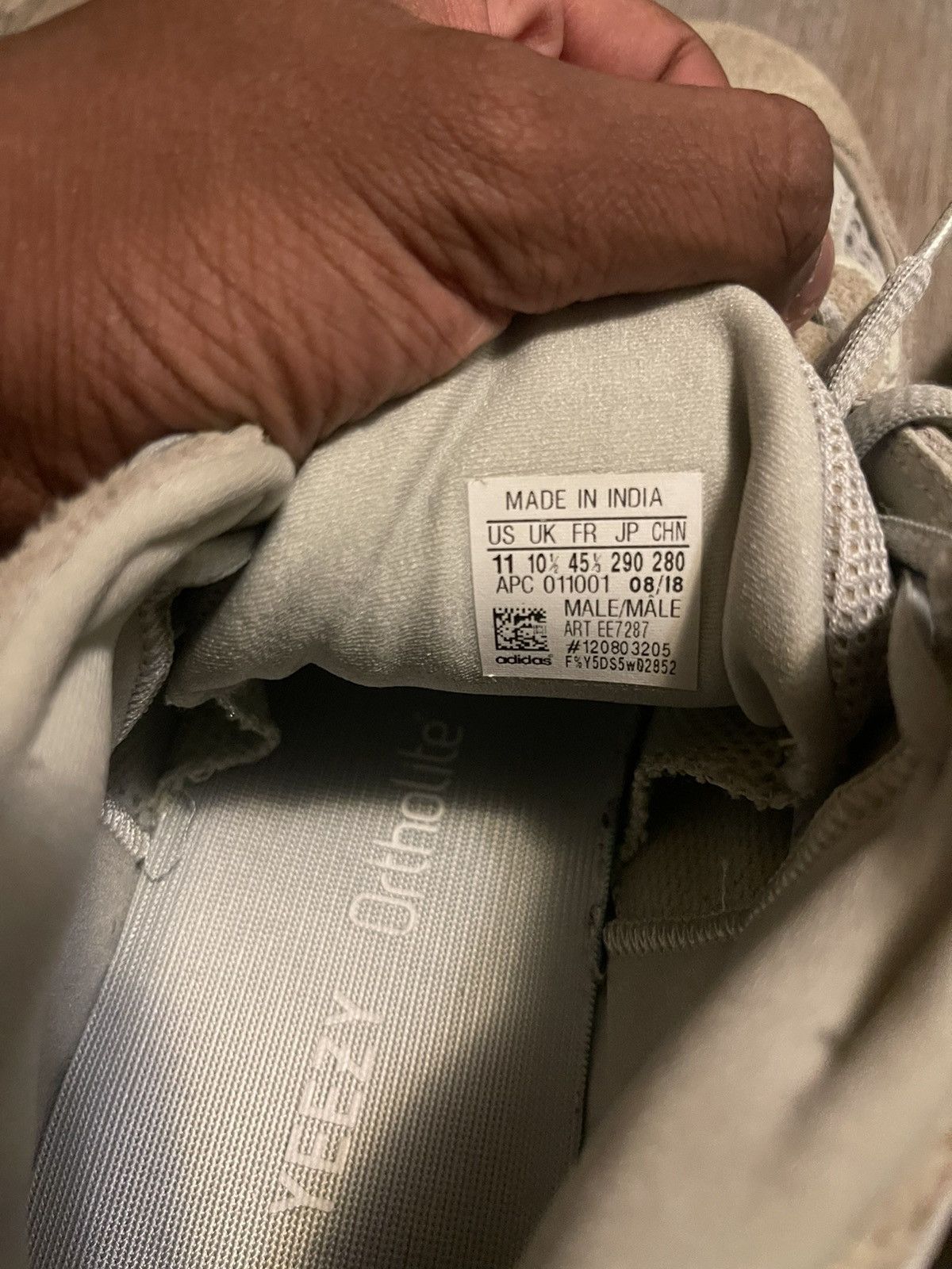 Adidas Salt grey Yeezy 500 Size US 11 / EU 44 - 4 Thumbnail