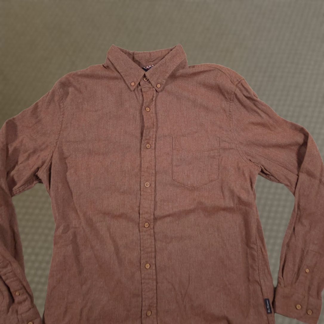Ben Sherman Ben Sherman Shirt Mens L Brown Flannel Button-Front Long Sleeve Casual Size US L / EU 52-54 / 3 - 1 Thumbnail