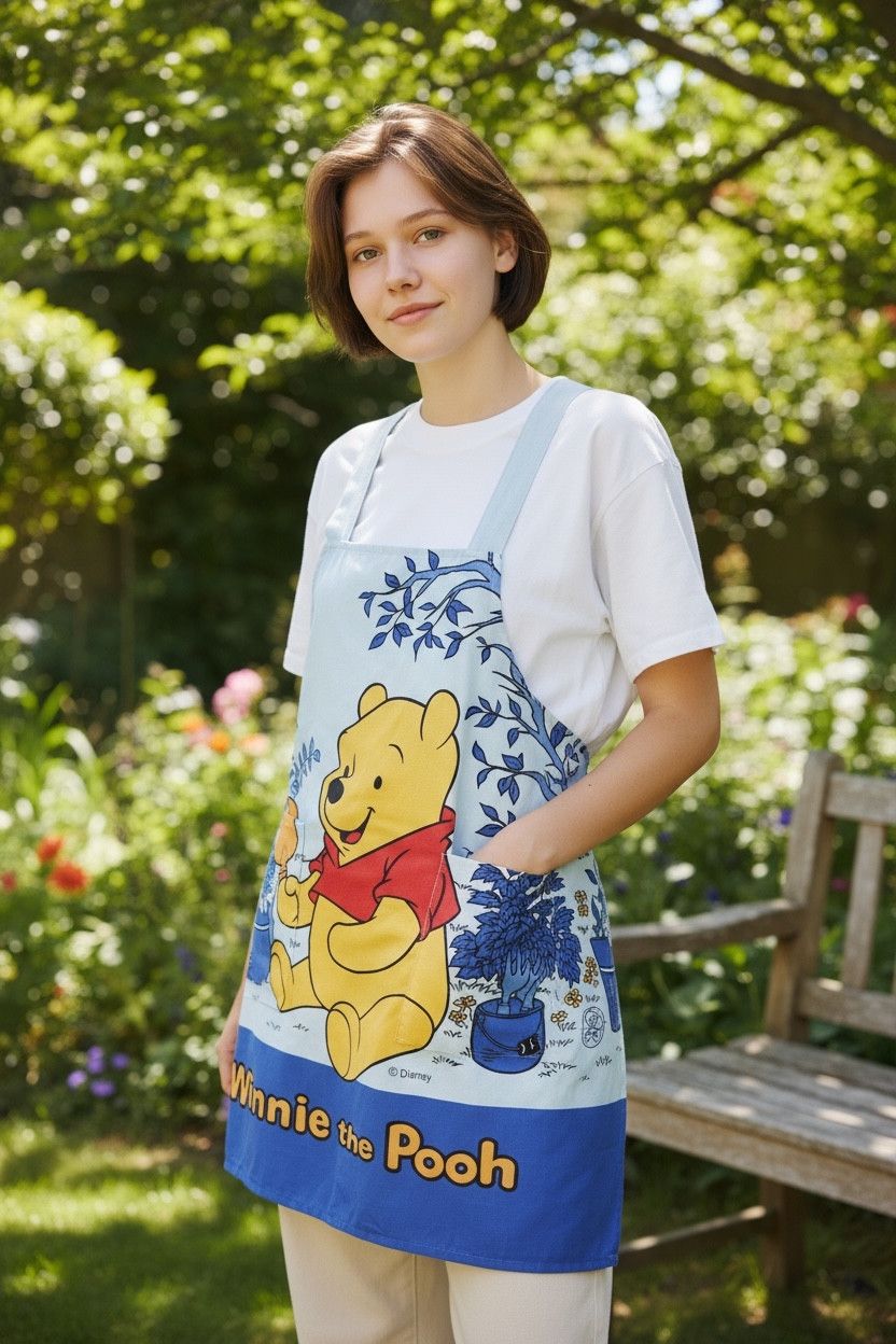 Disney DOPE! Amazing 90’s DISNEY POOH Full Print Apron Size ONE SIZE - 2 Thumbnail
