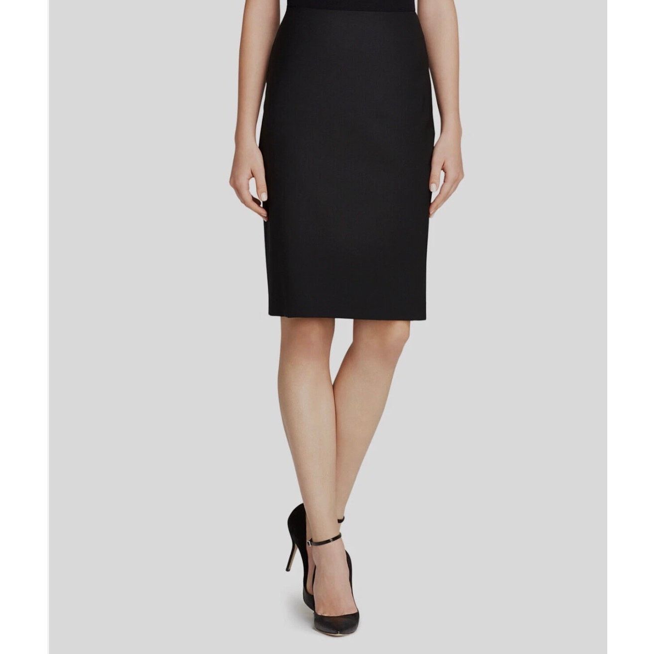 Theory Theory Black Wool Blend Pencil Skirt Women Size 2 - B024 Size 26" / US 2 / IT 38 - 4 Thumbnail