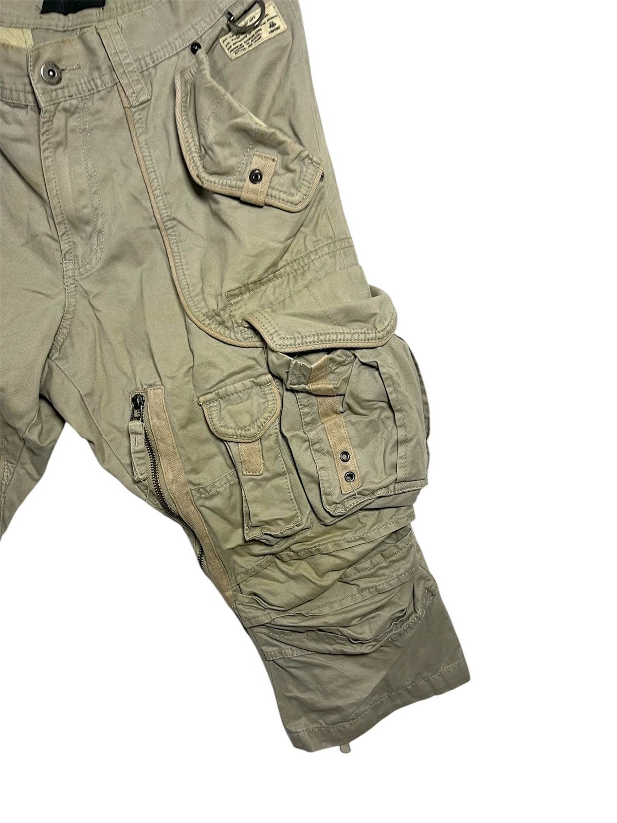 JACKROSE Vintage JACKROSE LUV MAISON Multi-Pocket Cargo Shorts Size US 33 - 4 Thumbnail