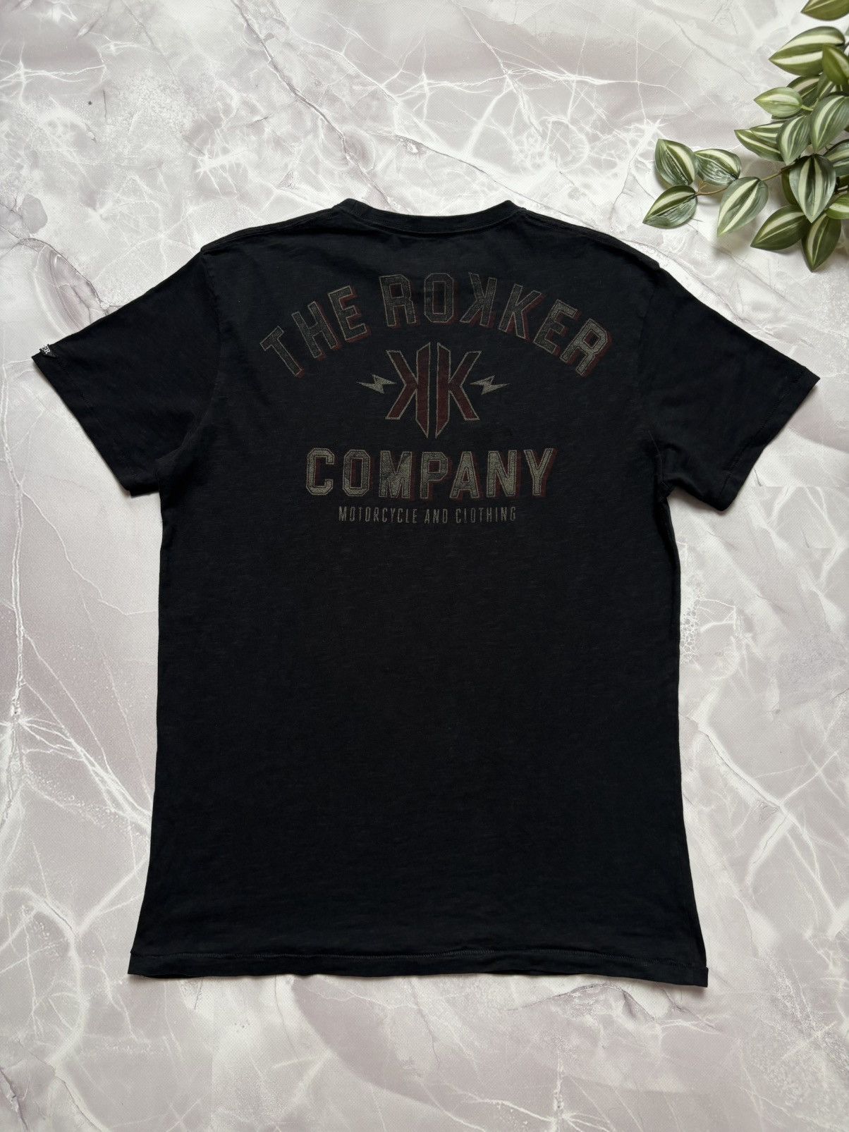 THE ROKKER COMPANY The Rokker Company T-Shirt Black Biker Graphic Print Mens S Size US S / EU 44-46 / 1 - 6 Thumbnail