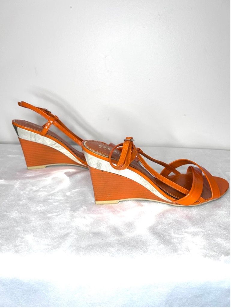 Geox Women's Geox Orange Wedge Sandals, Size 9 Size US 9 / IT 39 - 8 Thumbnail