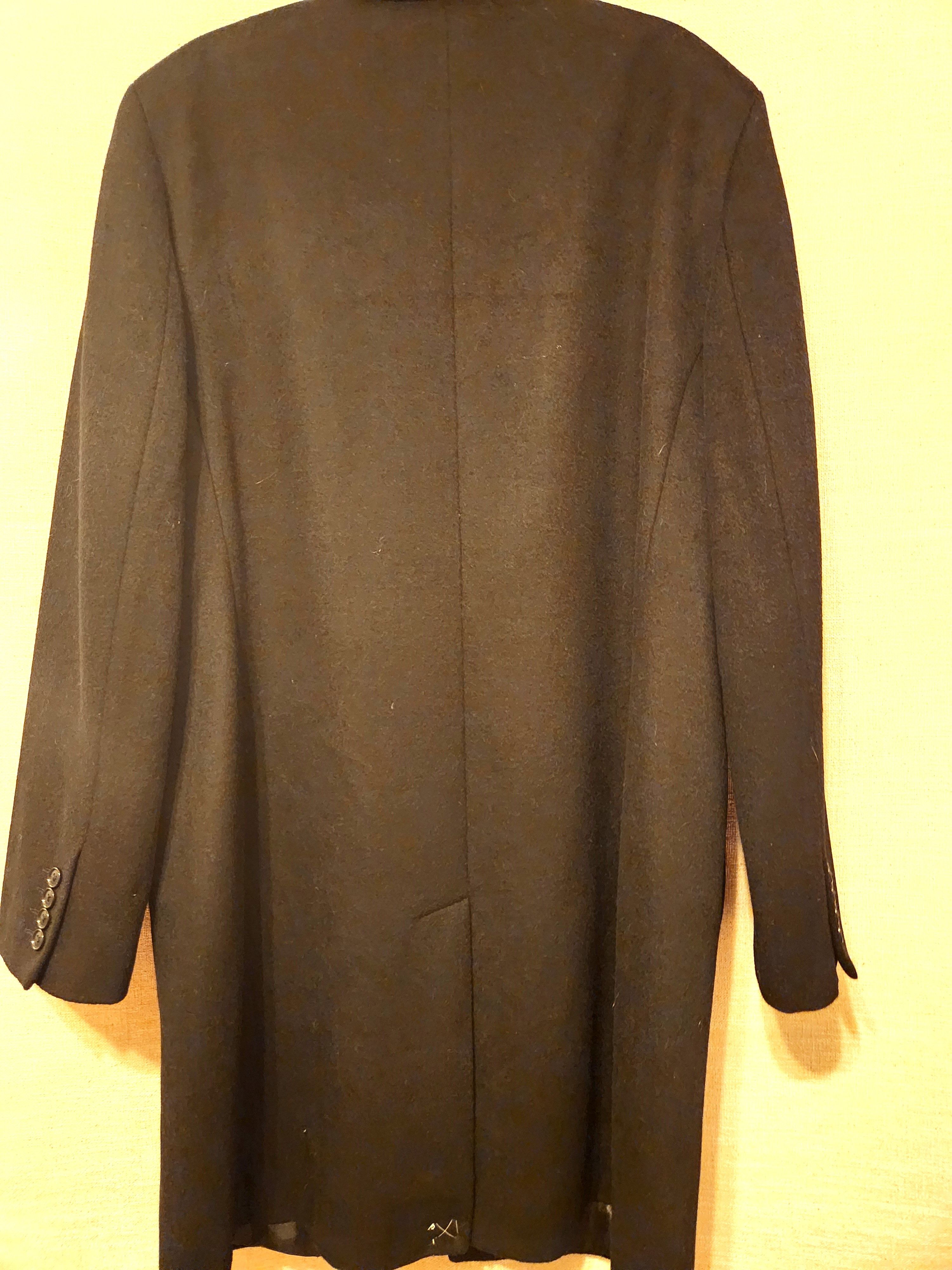 Stafford NWOT Signature Men's Wool Blend Black Overcoat Size US L / EU 52-54 / 3 - 2 Thumbnail
