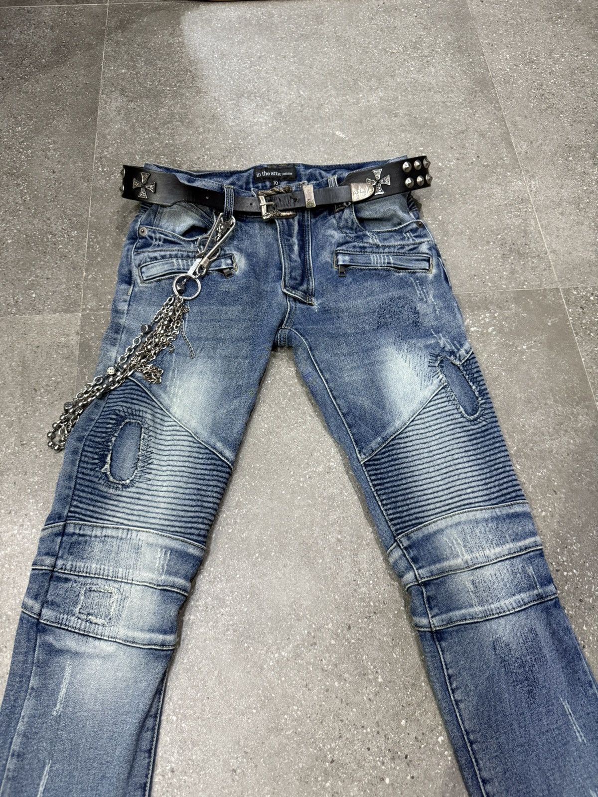 In The Attic In the attic homme denim biker pants Size US 30 / EU 46 - 3 Thumbnail