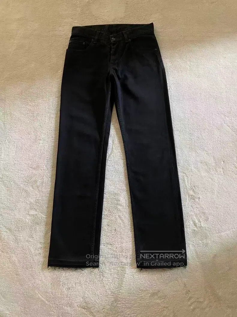 Helmut Lang HELMUT LANG Black Washed Denim Pants Size US 29 - 1 Thumbnail