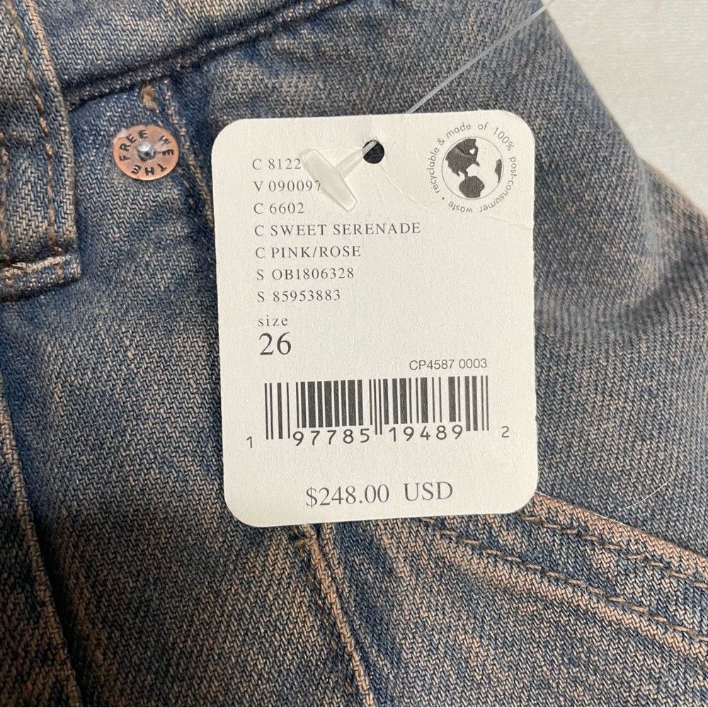 Free People NWT New $248 Free People Nocturne Double Hem Trouser Jeans Size 26" / US 2 / IT 38 - 5 Thumbnail