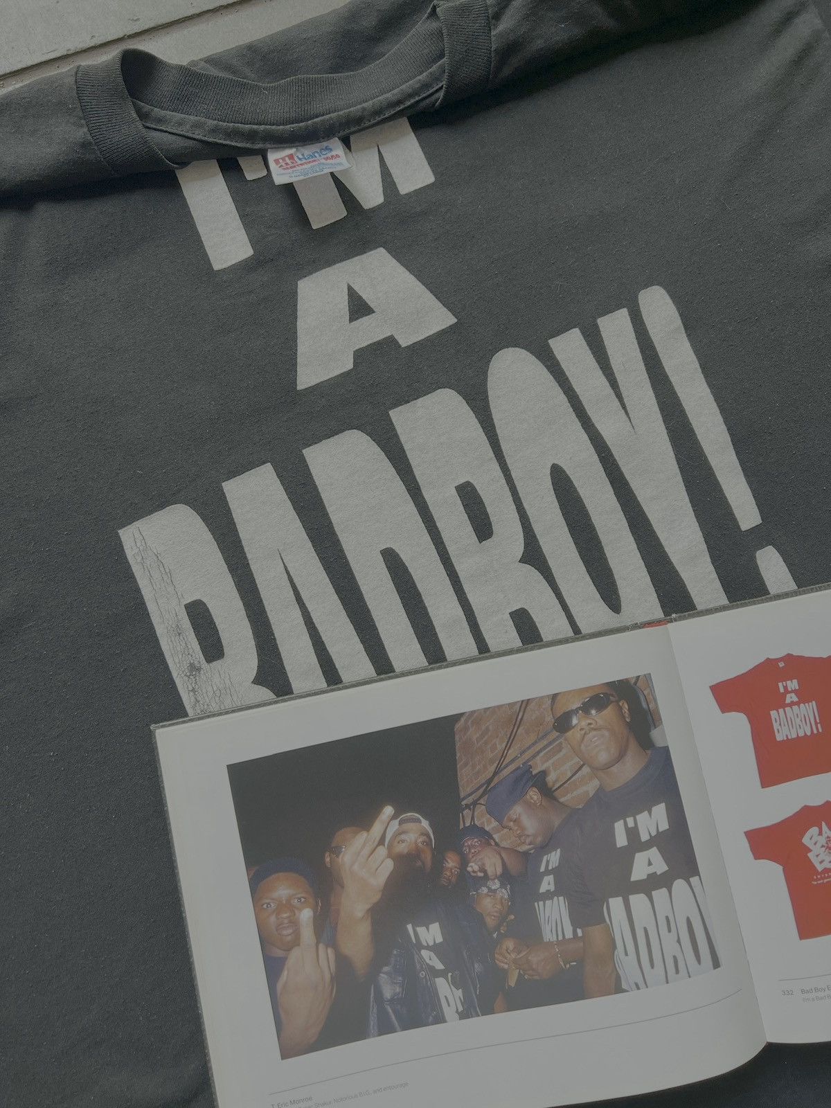 Rap Tees × Vintage VTG ‘90s Bad Boy Entertainment I’m a Bad Boy Rap Tee Shirt Size US XXL / EU 58 / 5 - 8 Thumbnail