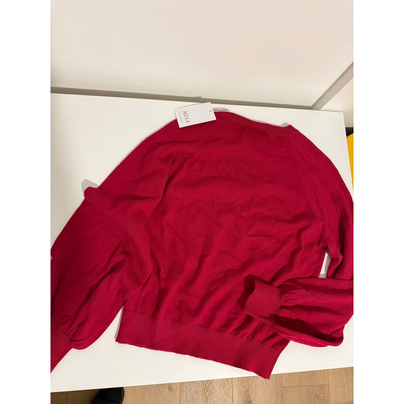MISA Los Angeles $260 New Misa Los Angeles Landri Knit Top - Cranberry - XS Size XS / US 0-2 / IT 36-38 - 5 Thumbnail