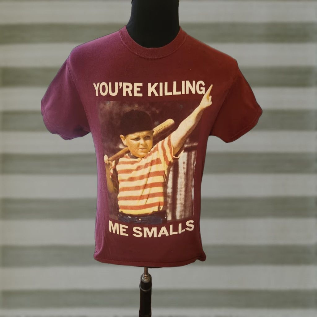 Vintage The Sandlot You're Killing Me Smalls Burgundy T Shirt M Mens Shirt Graphic Print Logo 2010s Movie View Size US M / EU 48-50 / 2 - 1 Thumbnail