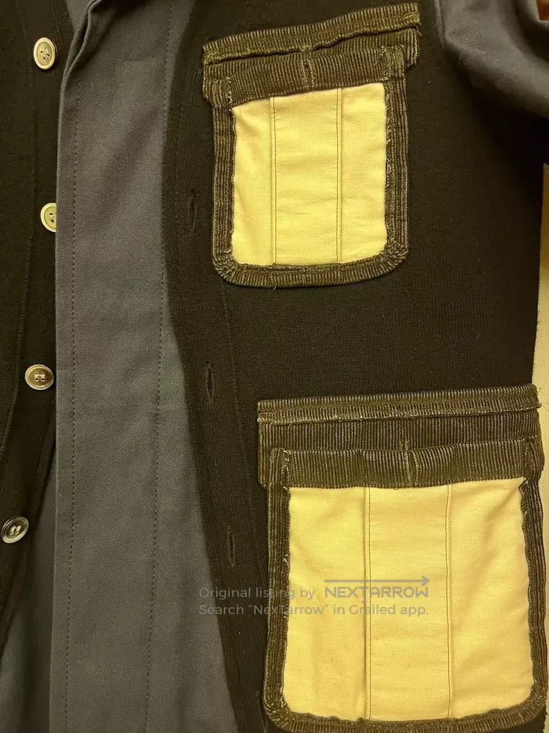 Comme des Garcons Comme des Garcons Dark gray blue pieced coat Size US S / EU 44-46 / 1 - 3 Thumbnail