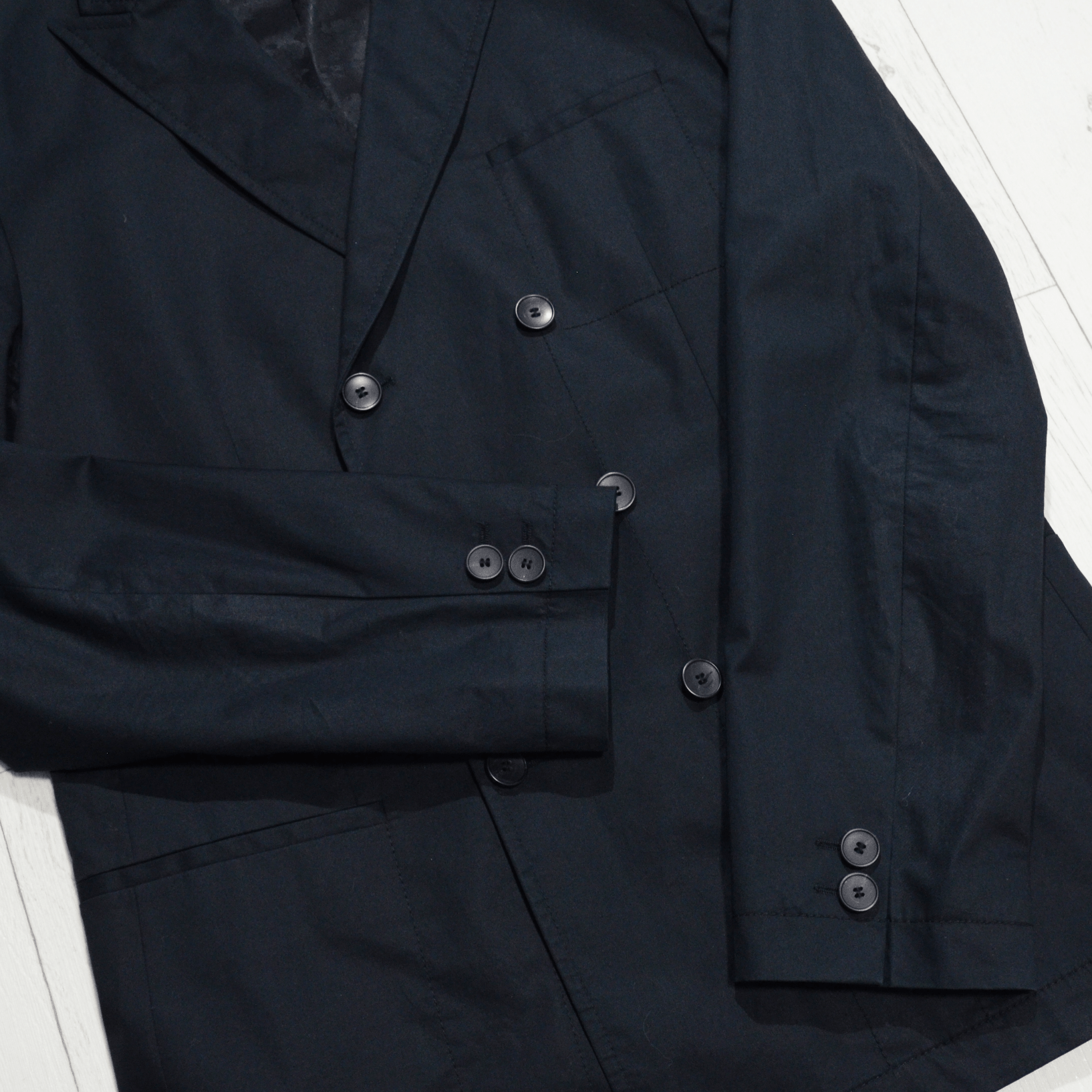 Hugo Boss × Vintage Vintage Hugo Boss Double Breasted Cashmere Blazer Jacket Size 36R - 6 Thumbnail