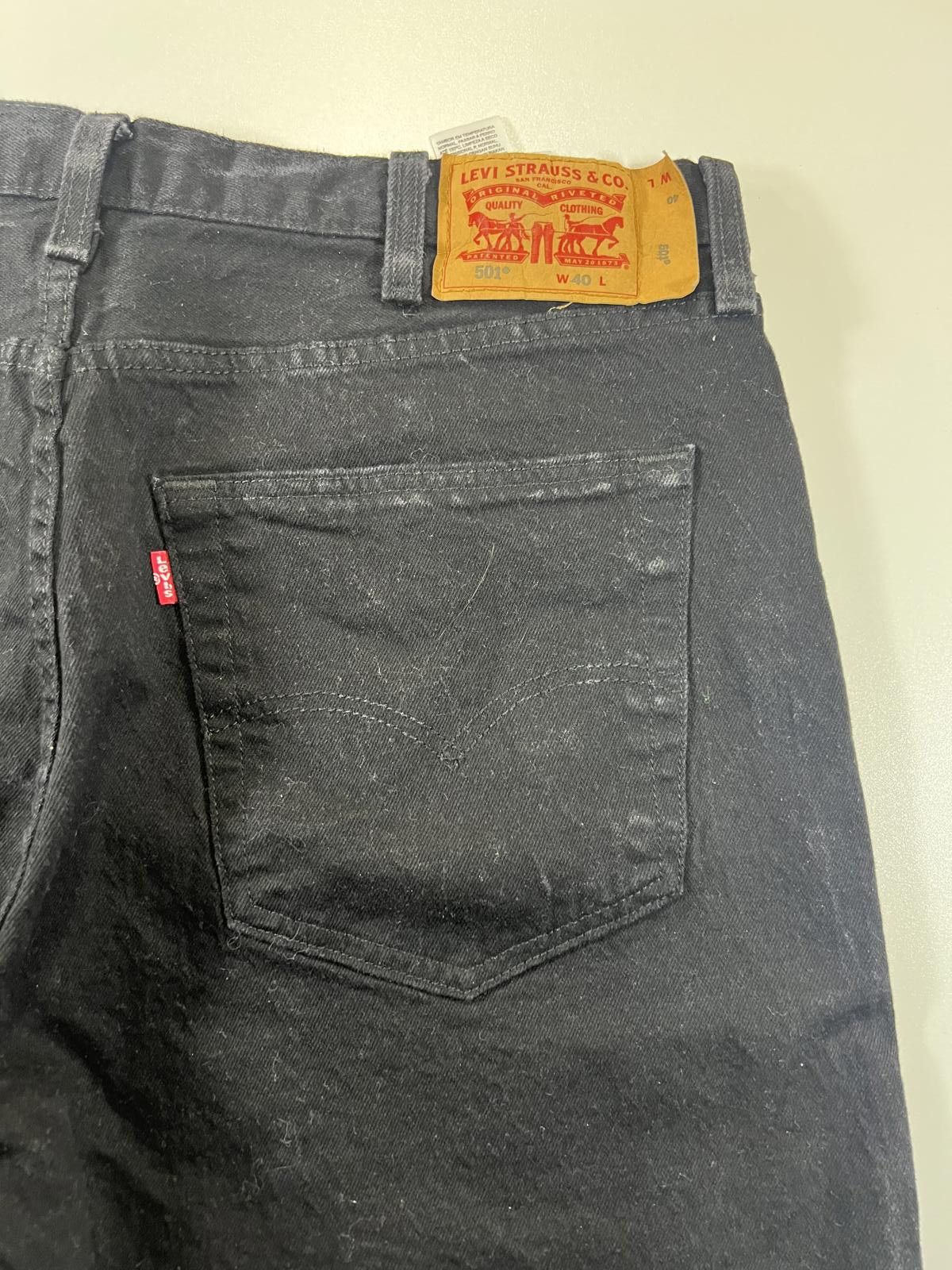 Other Vintage Levi’s 501 black Denim Shorts 40 Size US 40 / EU 56 - 10 Thumbnail