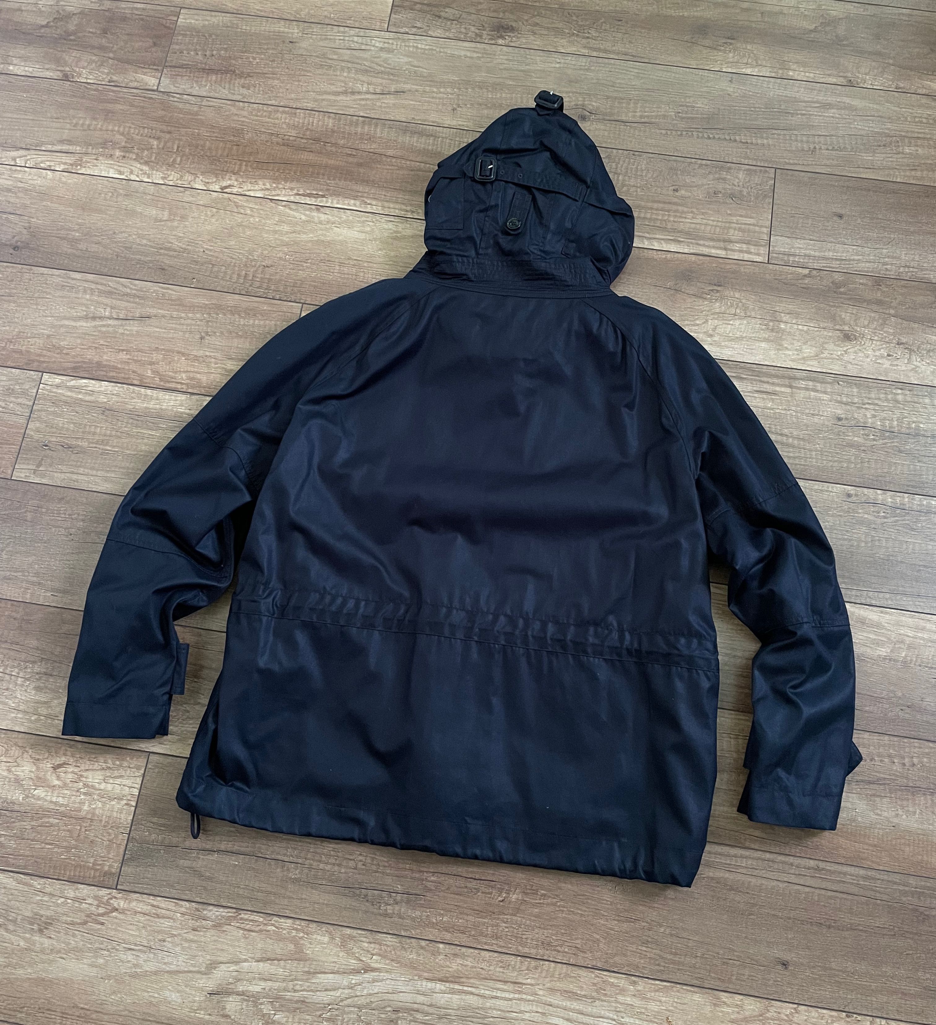 Mens Burberry Brit Navy Bomber Jkt w/leather trim