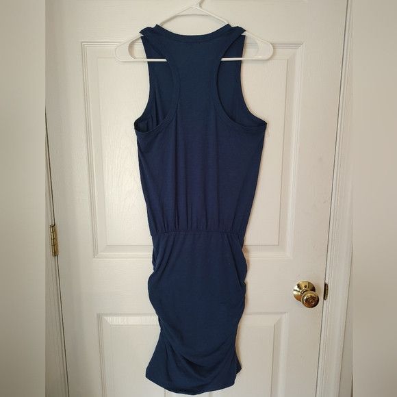 Anthropologie × Sundry Anthro Sundry navy sleeveless ruched tank dress S Size S / US 4 / IT 40 - 6 Thumbnail