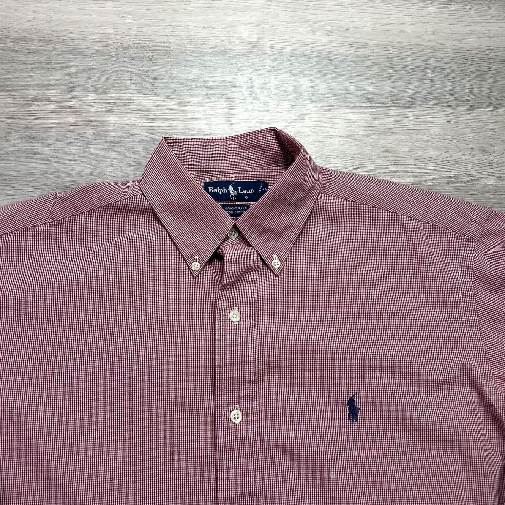 Ralph Lauren Ralph Lauren Yarmouth Shirt Mens M Red Check Long Sleeve Button-Down Cotton Polo Pony Embroidered Size US M / EU 48-50 / 2 - 3 Thumbnail