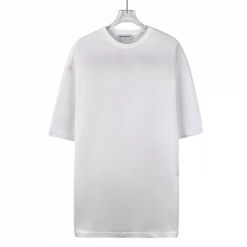 Balenciaga Balenciaga White monogrammed embroidered cotton crew neck Size US S / EU 44-46 / 1 - 1 Thumbnail