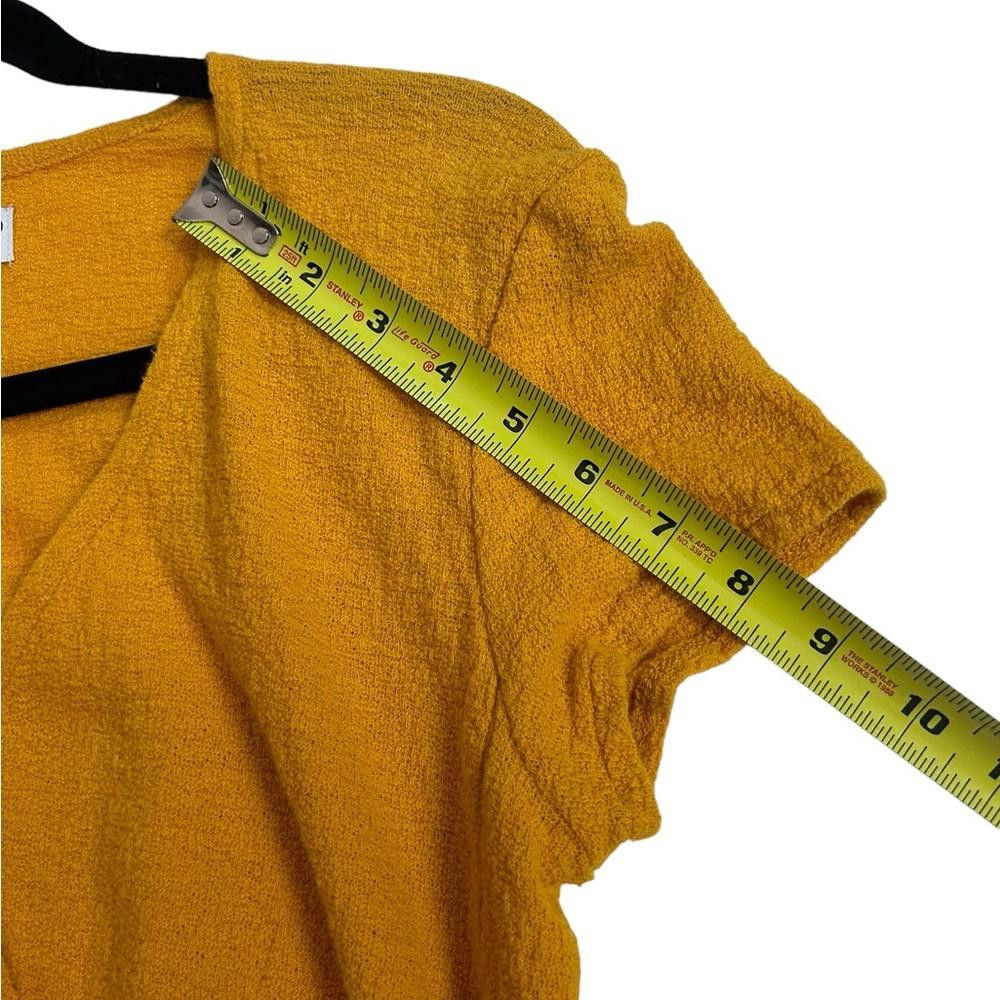 Madewell Madewell l Texutre & Thread Yellow Wrap Top XS Size XS / US 0-2 / IT 36-38 - 6 Thumbnail