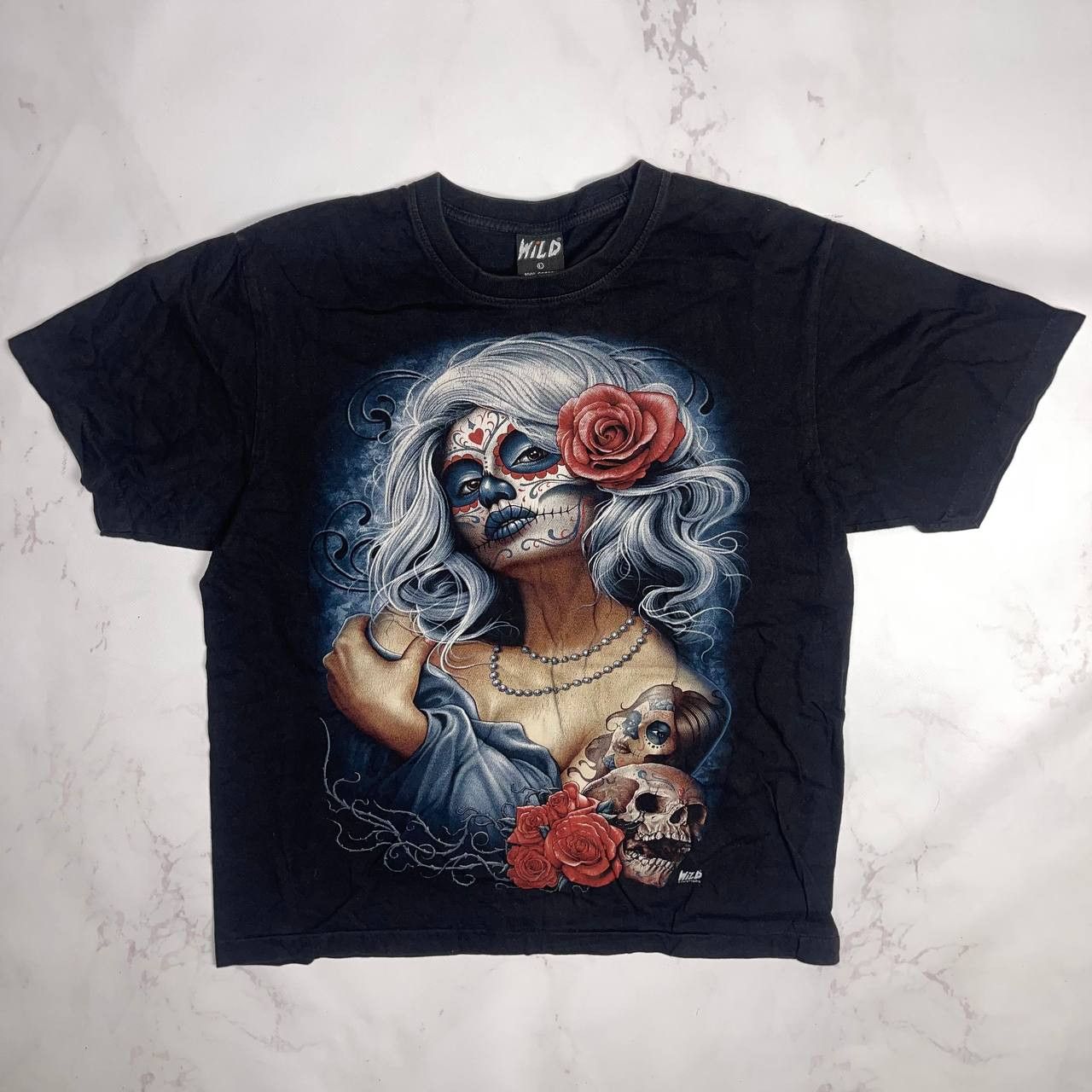 Vintage Streetwear × Vintage Wild Skulls Vintage T-Shirt L Size Size US L / EU 52-54 / 3 - 2 Thumbnail