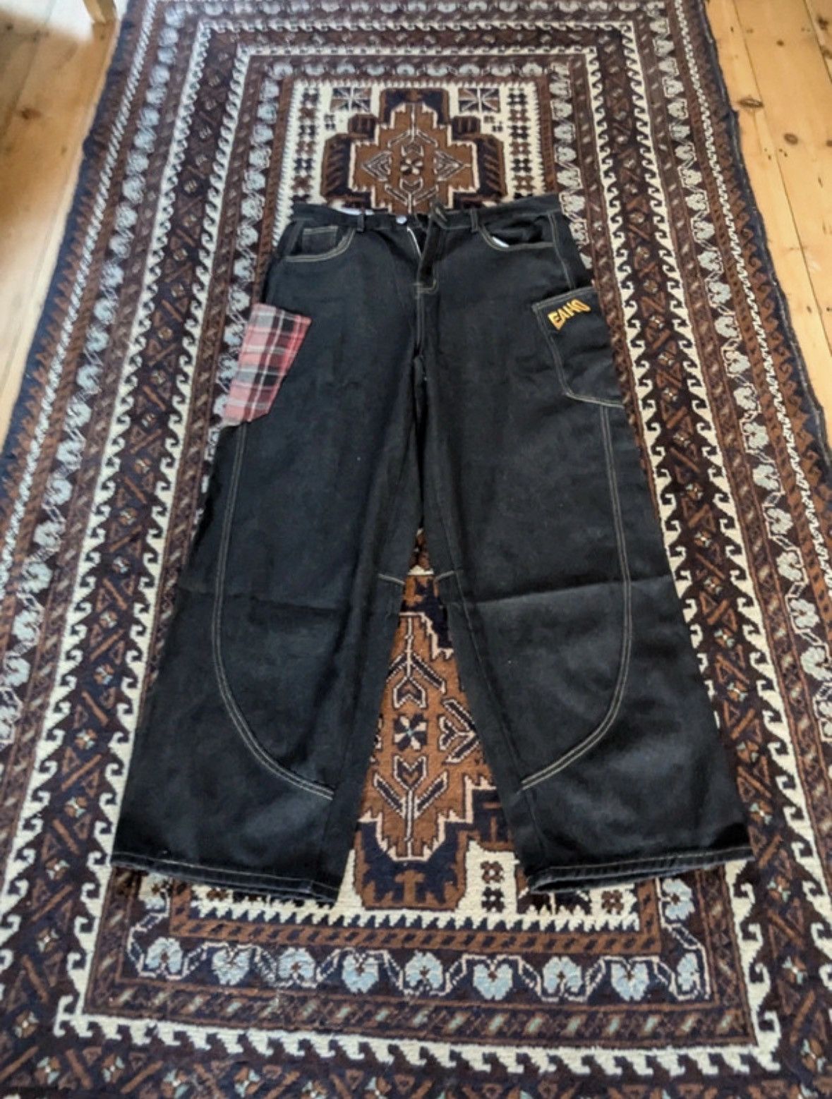 Other Osaka Big Train Y2K Japanese Wide Leg Carpenter Jeans NWT Size 29" - 1 Thumbnail