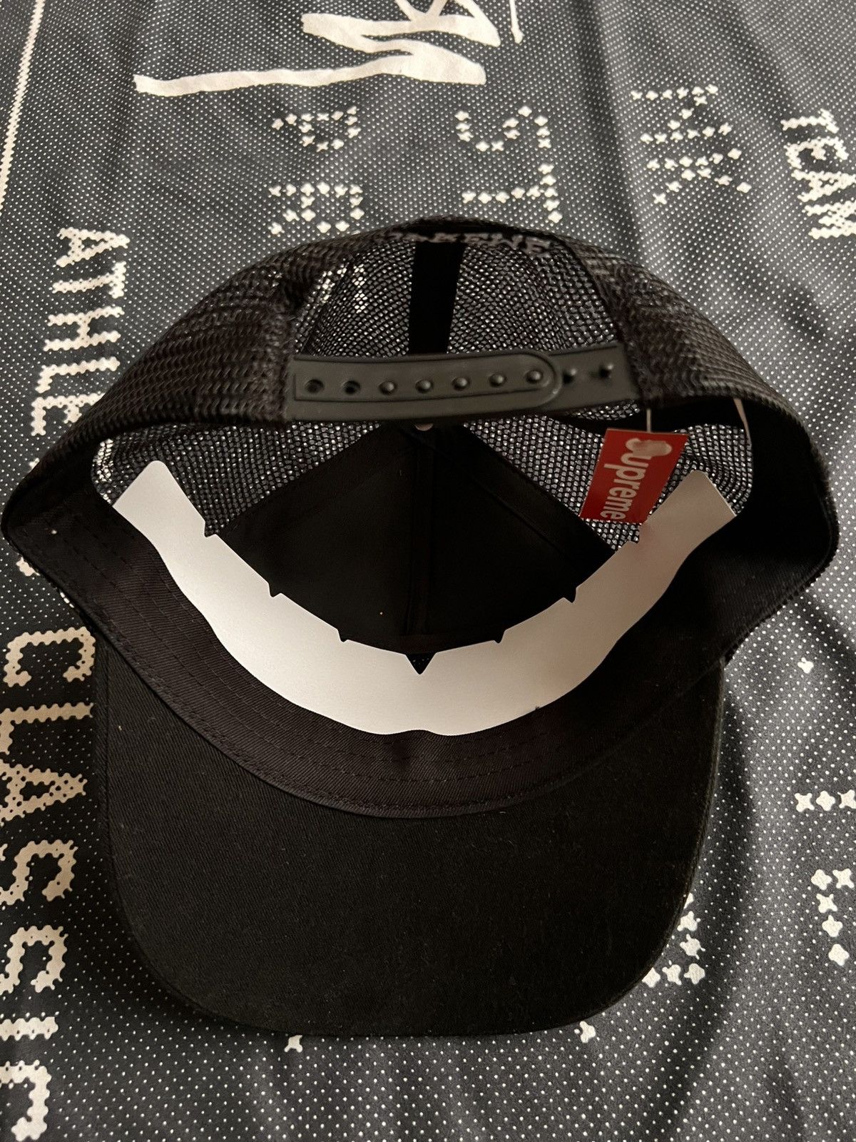 Supreme Supreme Western Embroidered Mesh Back 5-Panel Hat Cap Black Size ONE SIZE - 12 Thumbnail