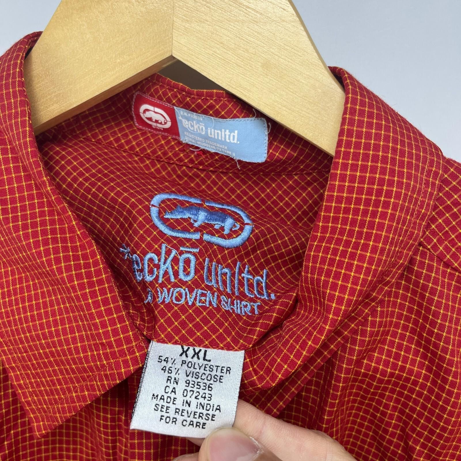 Ecko Unltd. Vintage Ecko Unltd Button-Up Short Sleeve Shirt 90s Y2K 2XL Size US XXL / EU 58 / 5 - 5 Thumbnail