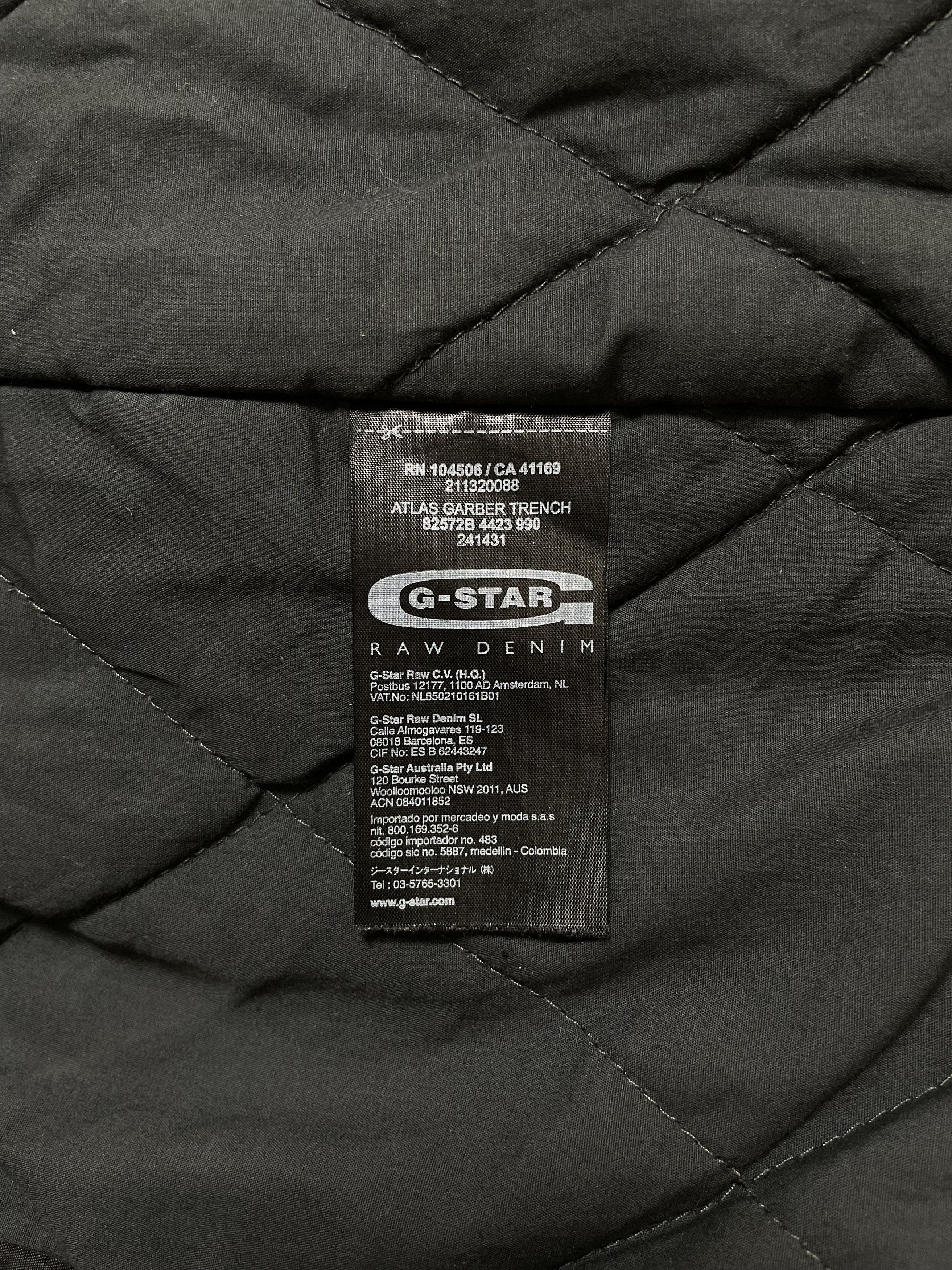 G-Star G-STAR RAW Atlas Garber Trench Jacket Coat Marlow Nylon Size US M / EU 48-50 / 2 - 12 Thumbnail