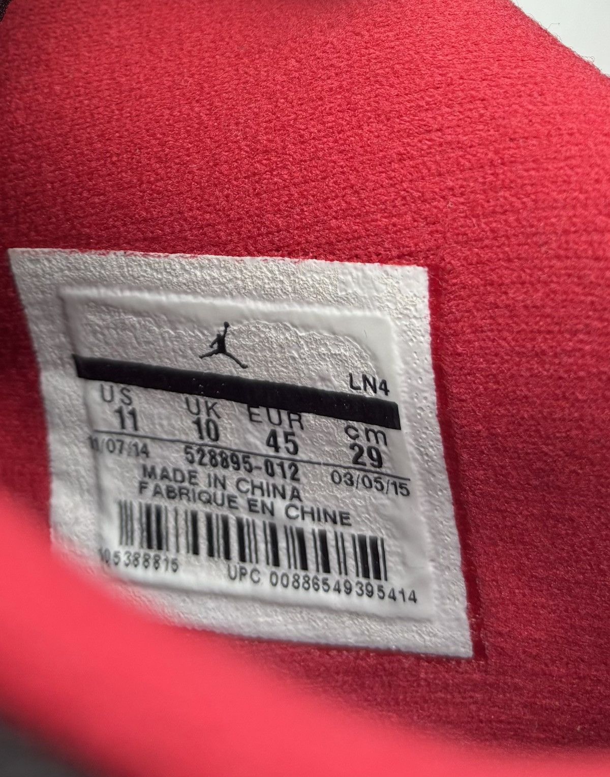 Jordan Brand Jordan 11 Retro Low Bred (2015) Size US 11 / EU 44 - 6 Thumbnail