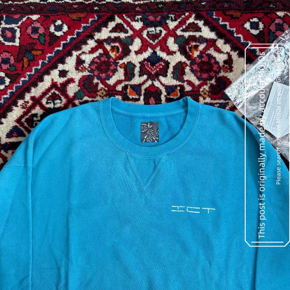 Visvim Sz 3 Visvim 24AW ICT Ocean Blue SB Sweatshirt mo.jos20 Size US L / EU 52-54 / 3 - 3 Thumbnail